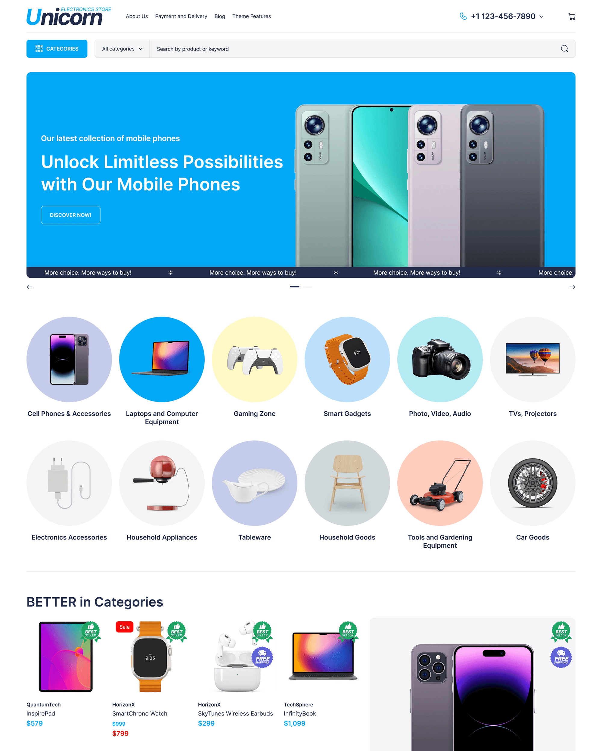Cargo preset for Unicorn Shopify theme