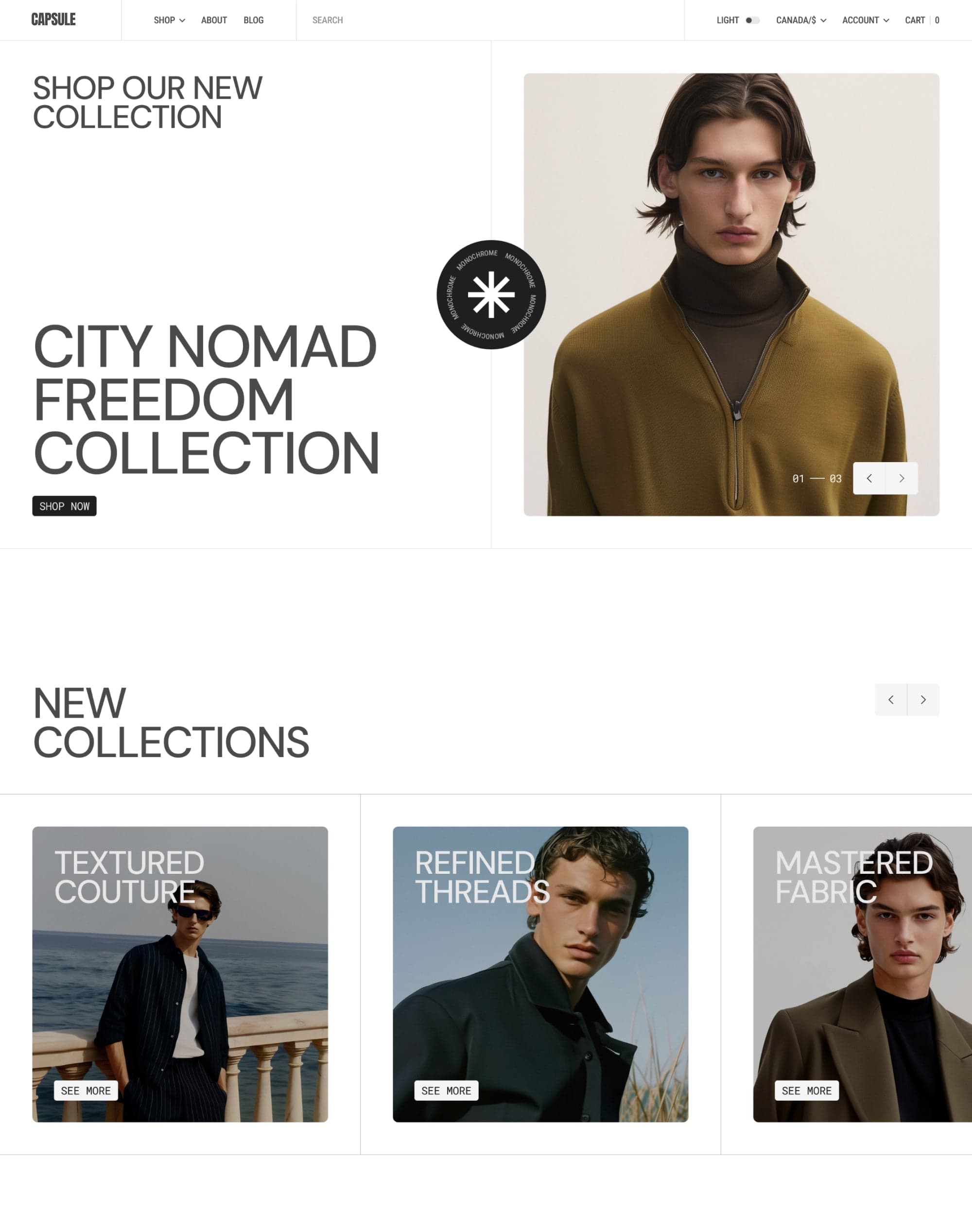 Capsule preset for Monochrome