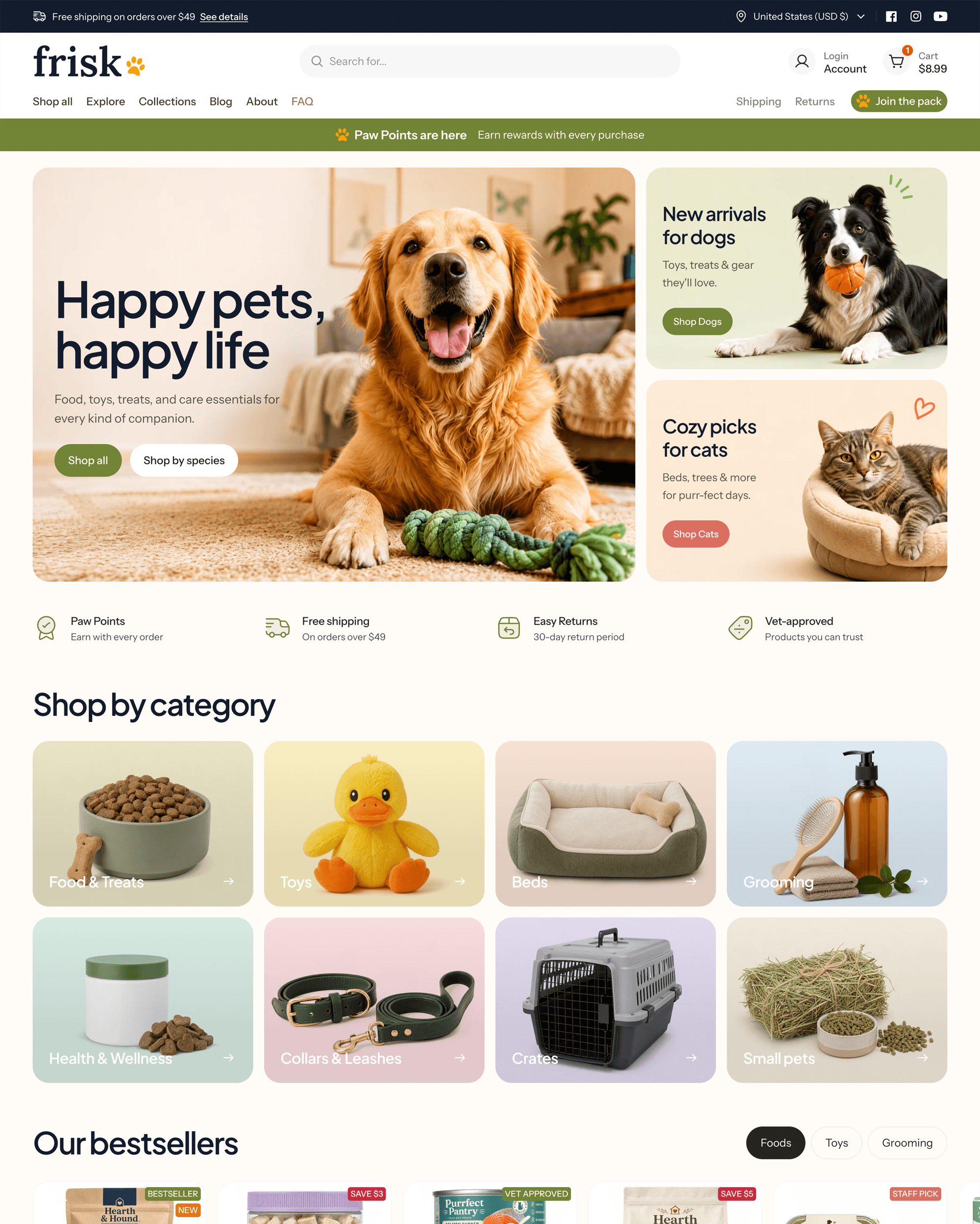 Frisk preset for Atlas Shopify theme