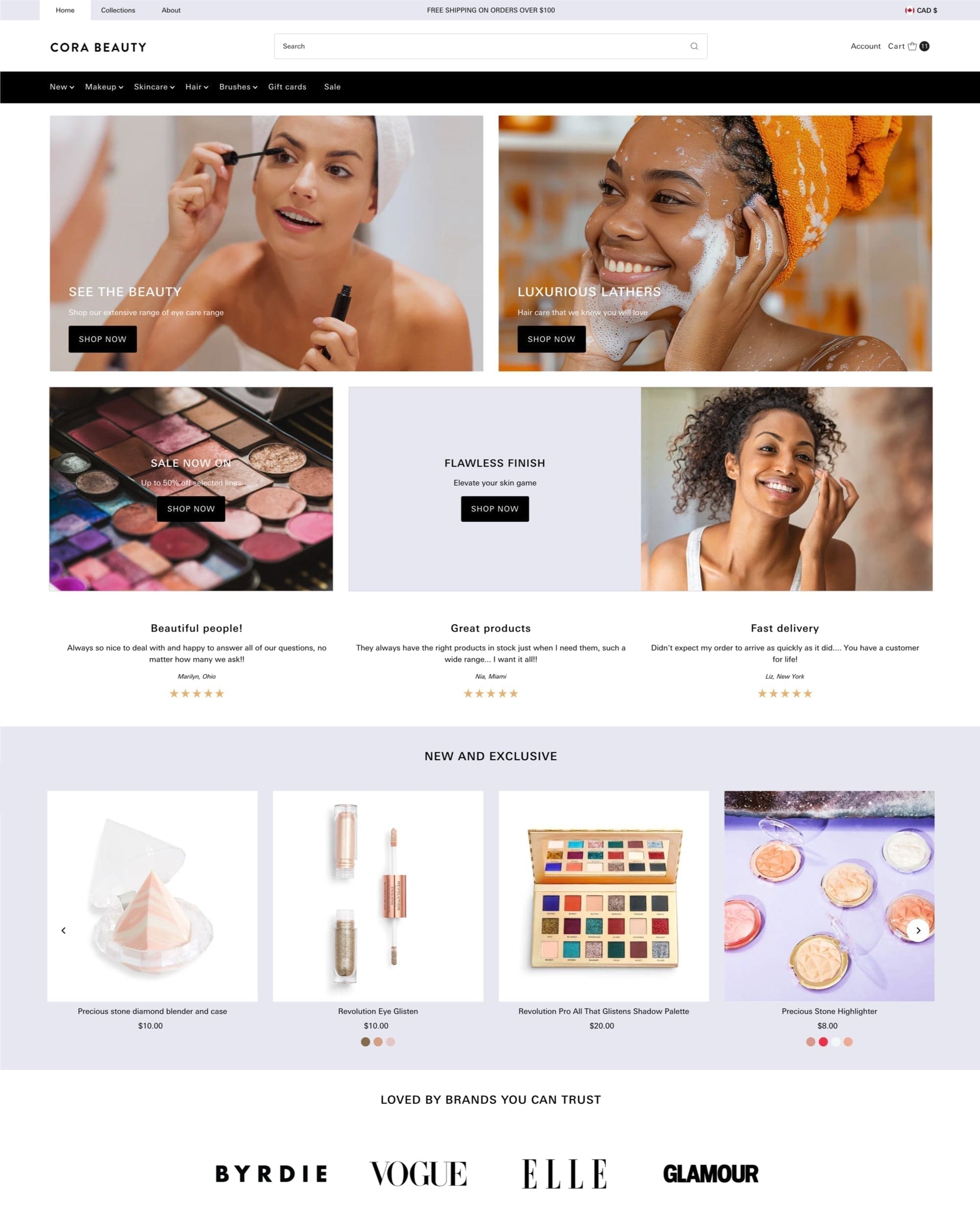 Vantage Shopify theme preview