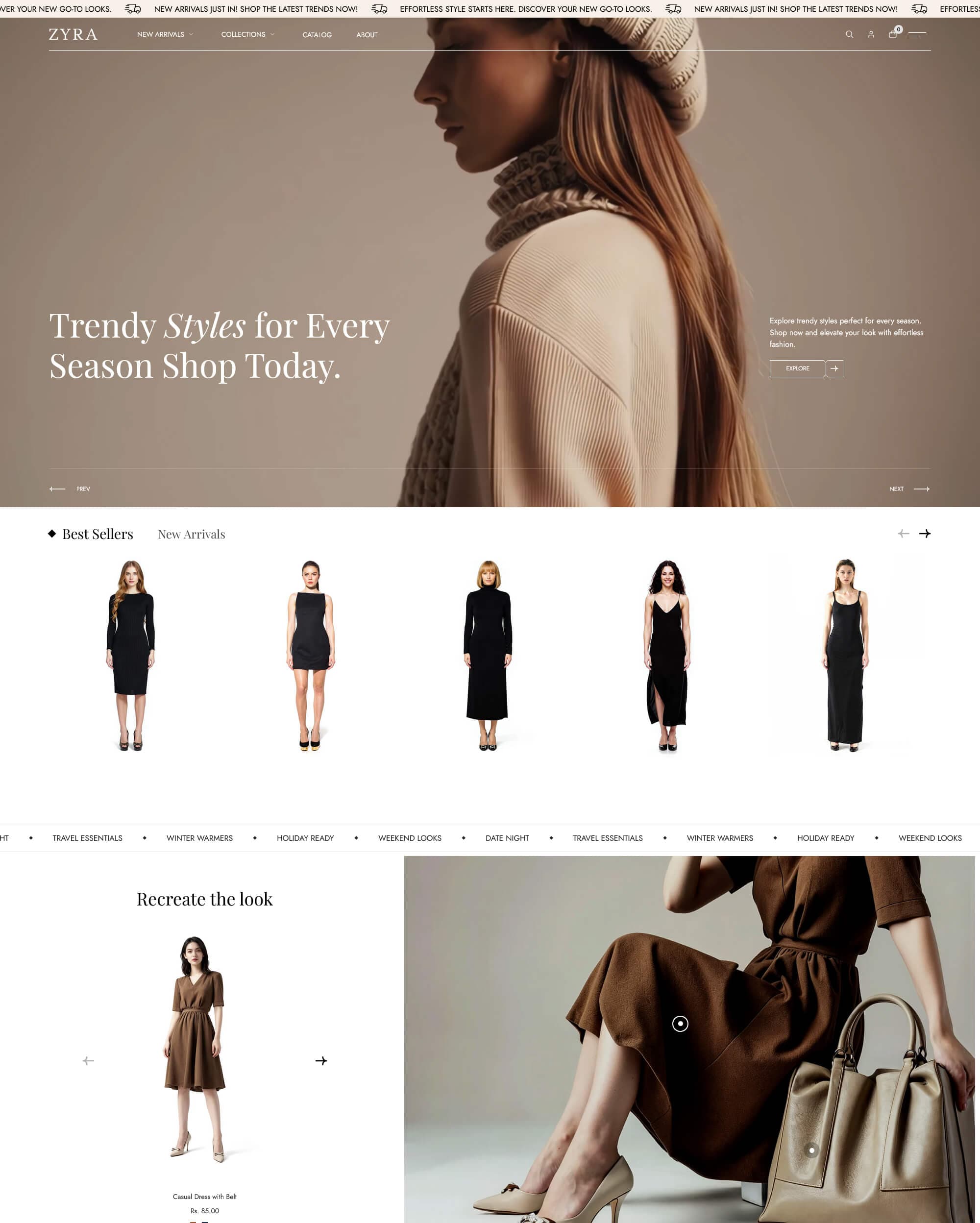 Zyra Shopify theme preview