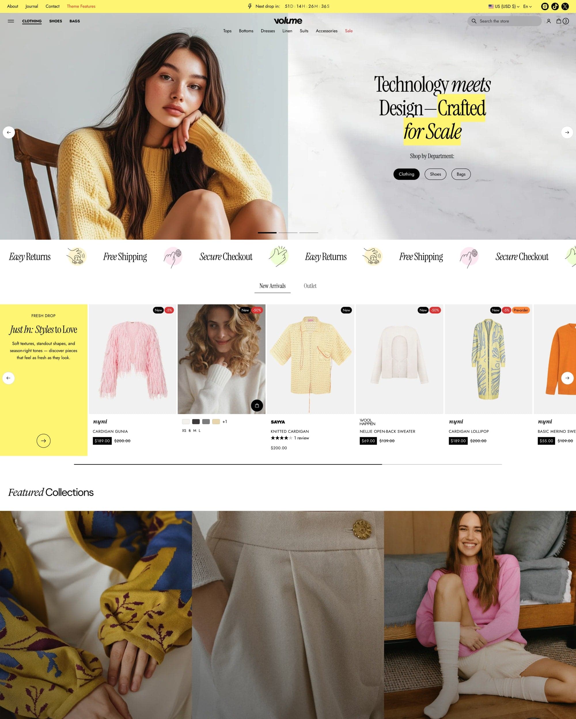 Volume Shopify theme preview