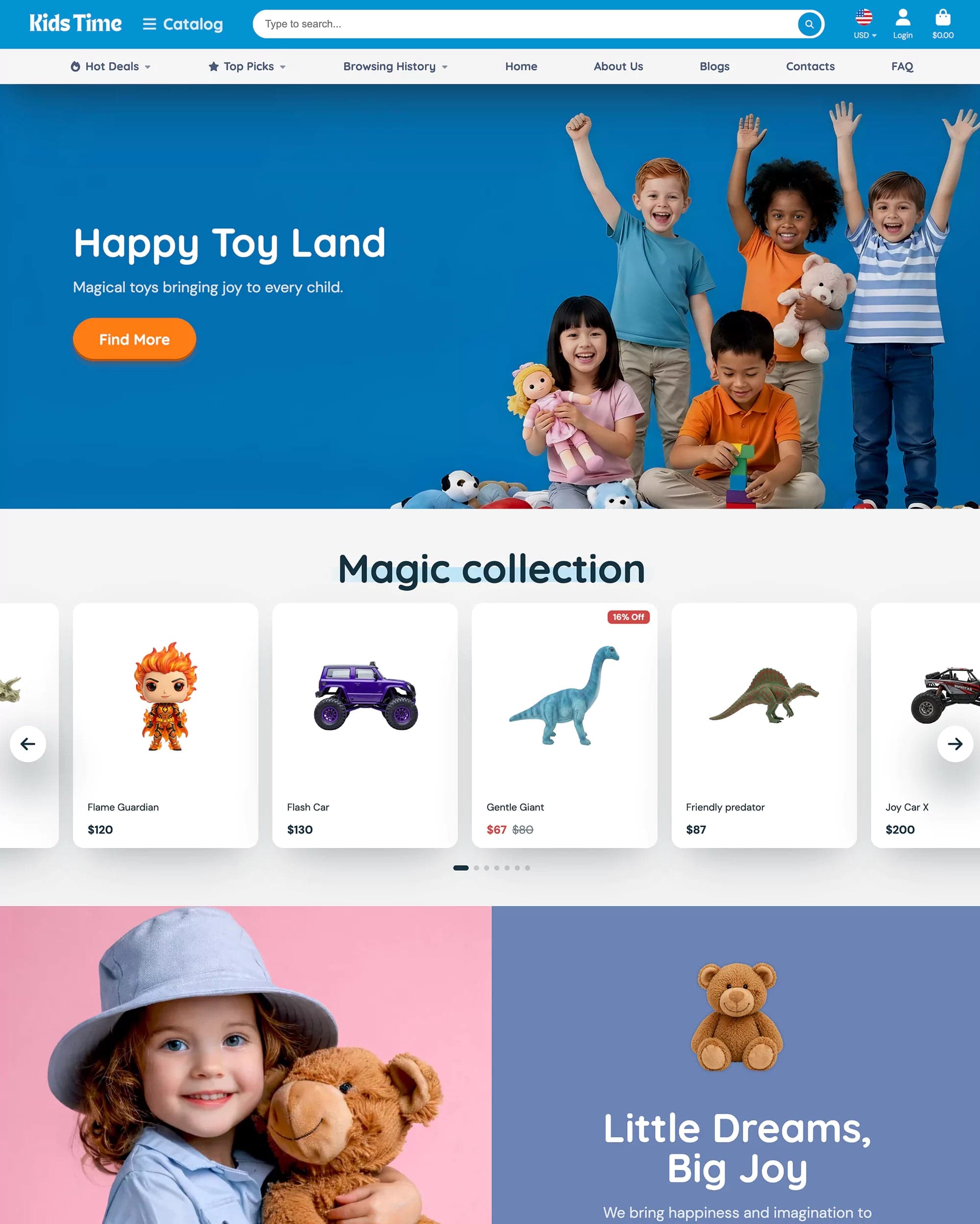 KidsTime preset for ShowTime Shopify theme