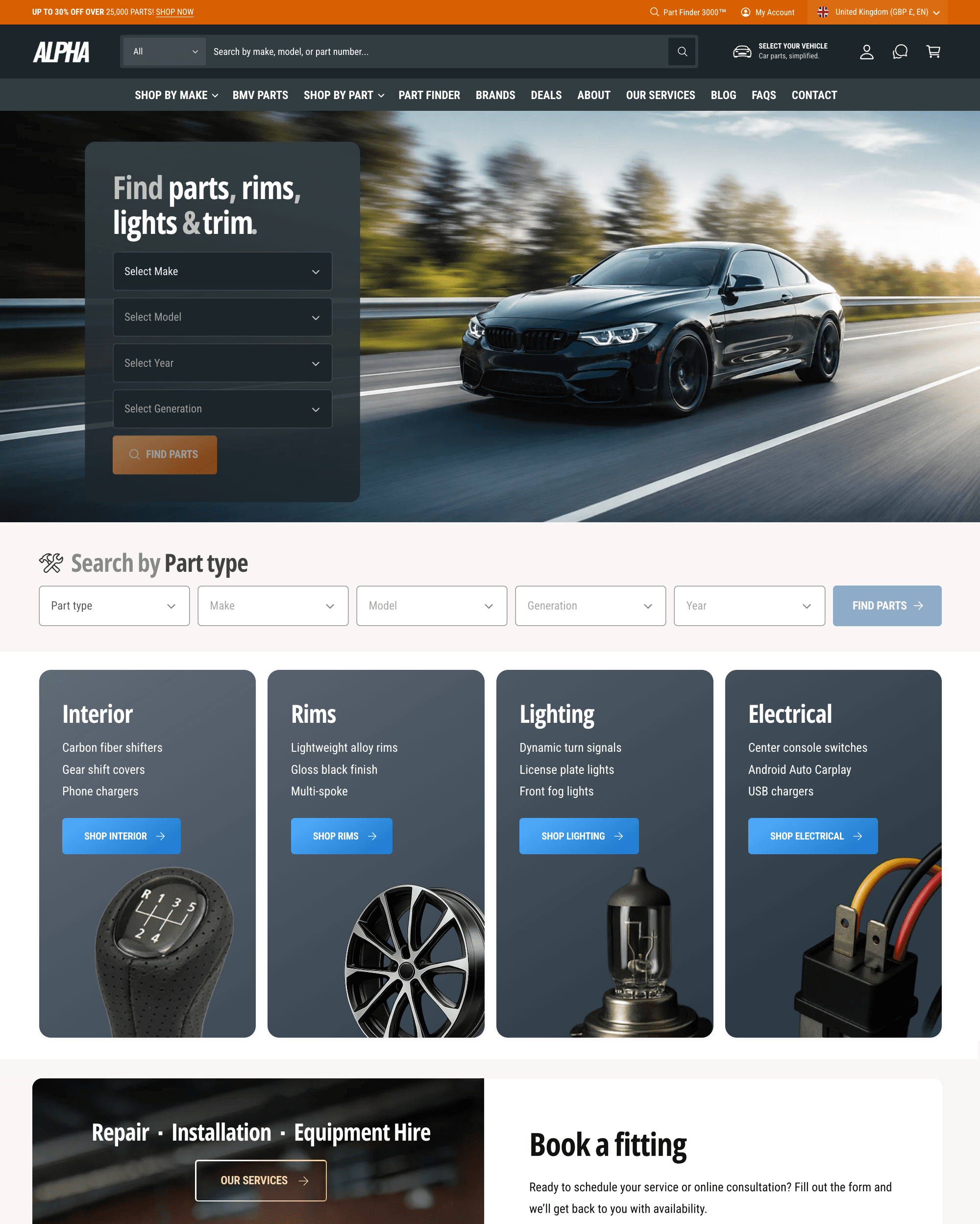Alpha preset for Ignite Shopify theme