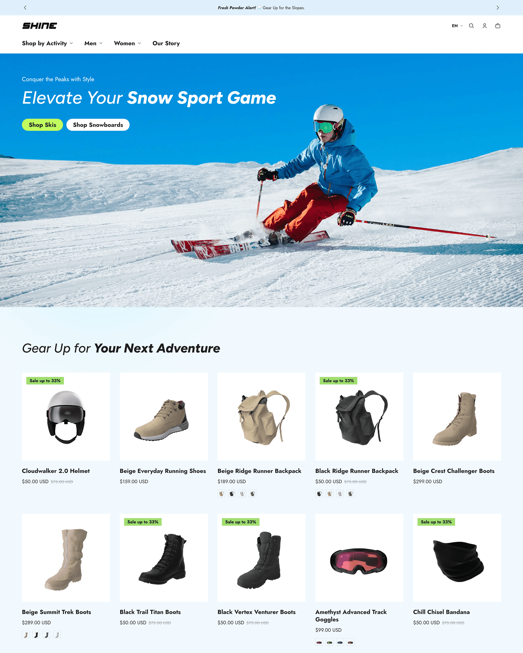 Shine Energetic preset