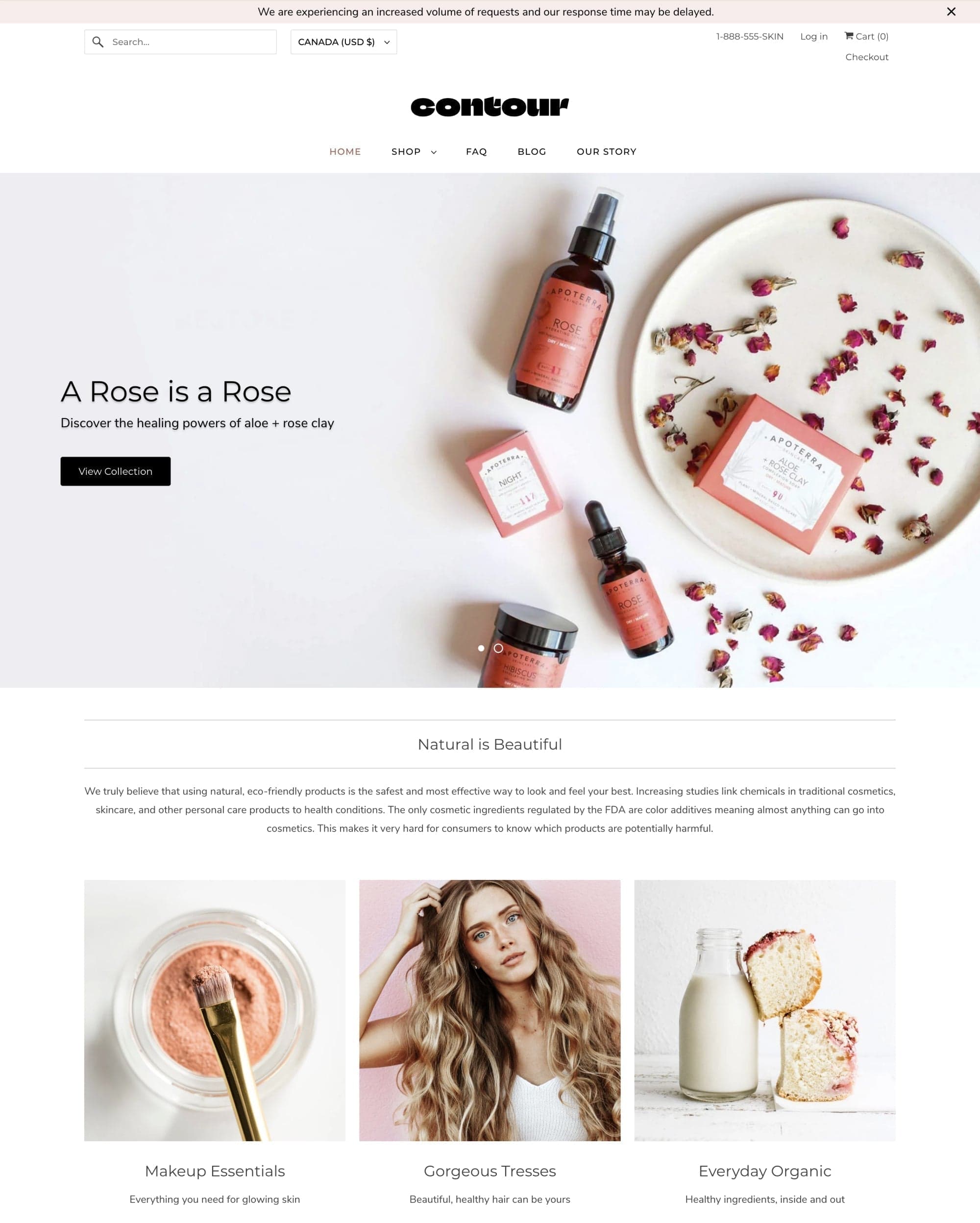 Contour preset for Responsive Shopify theme
