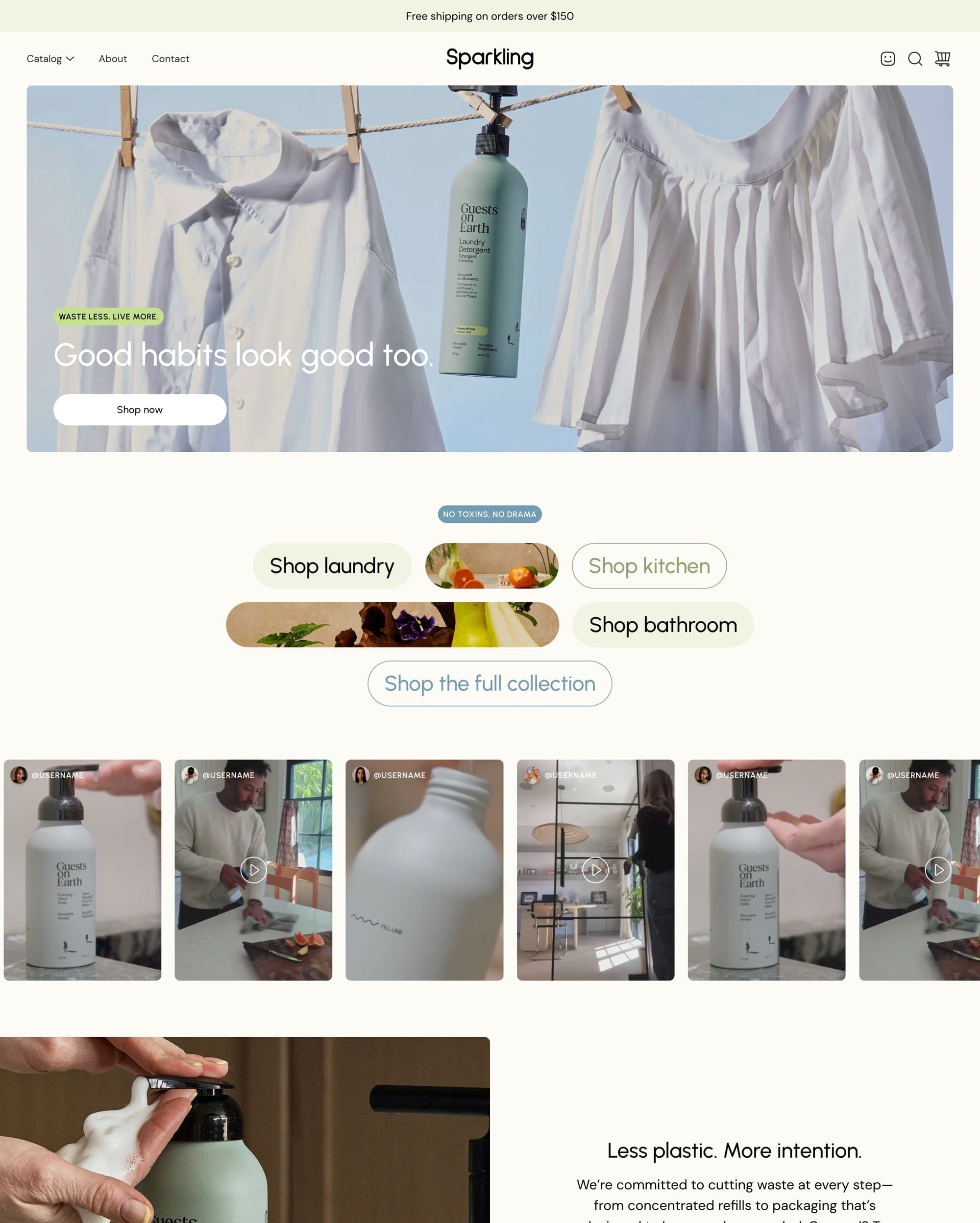 Sparkling preset for Modular Shopify theme