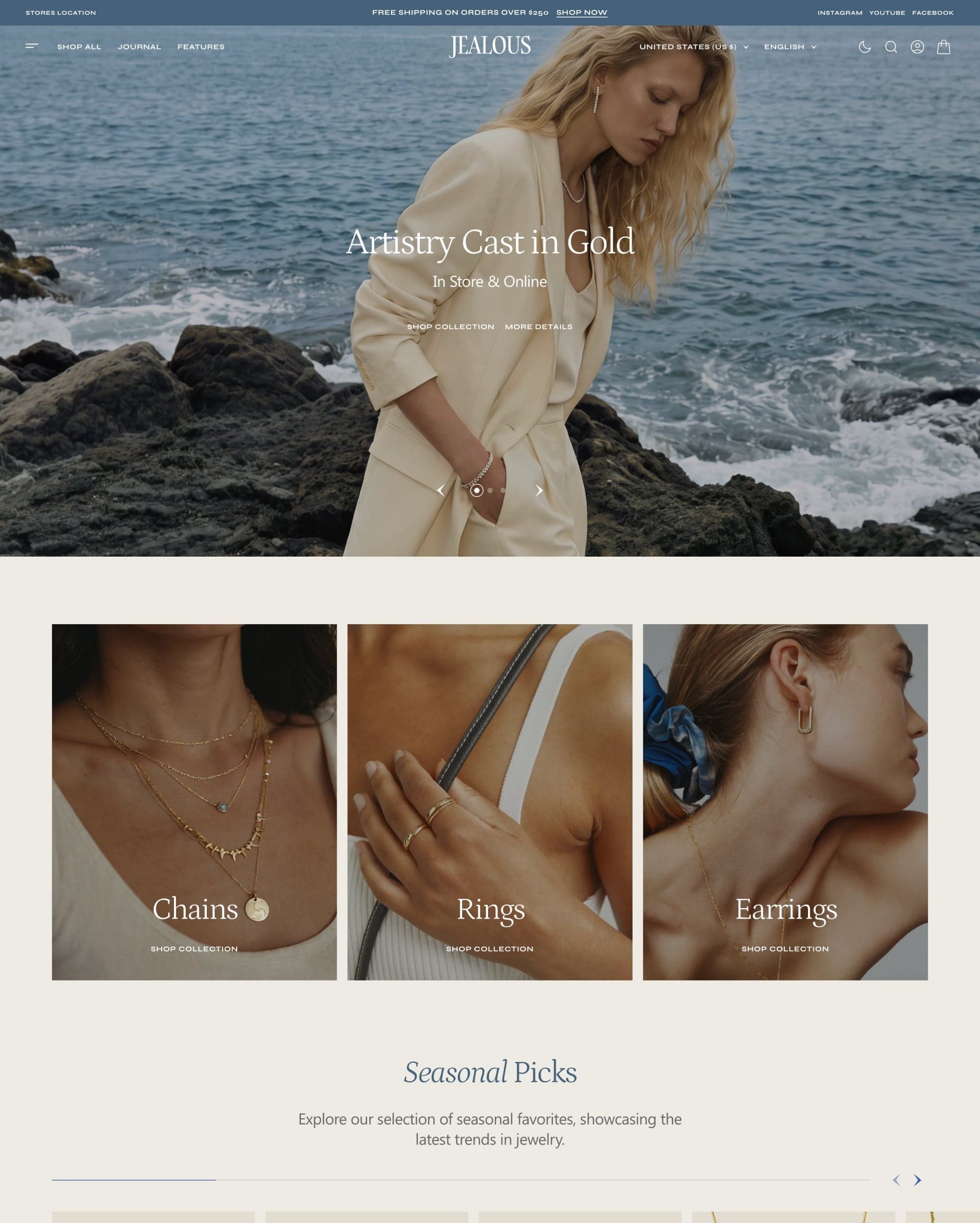 Jealous preset for Copenhagen Shopify theme