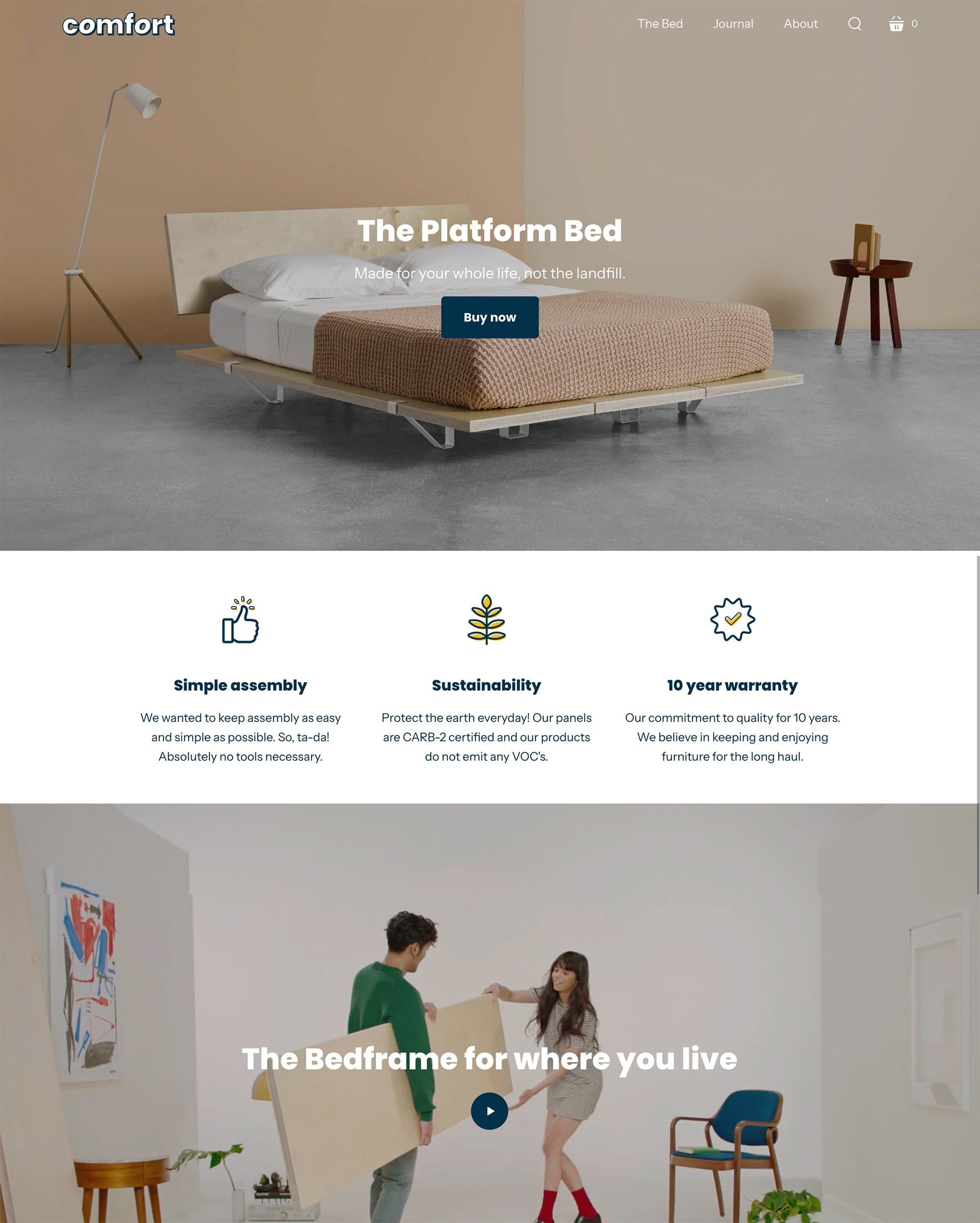 Startup Comfort preset