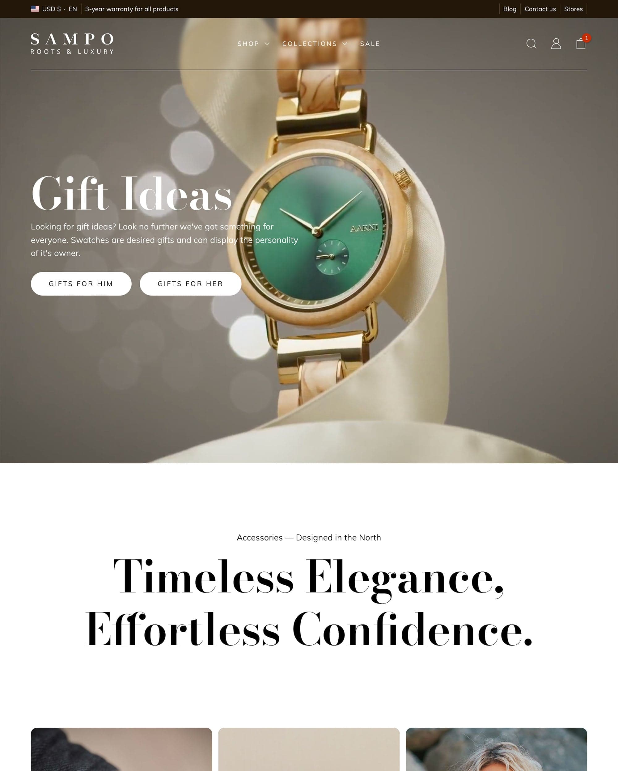 Sampo Shopify theme preview