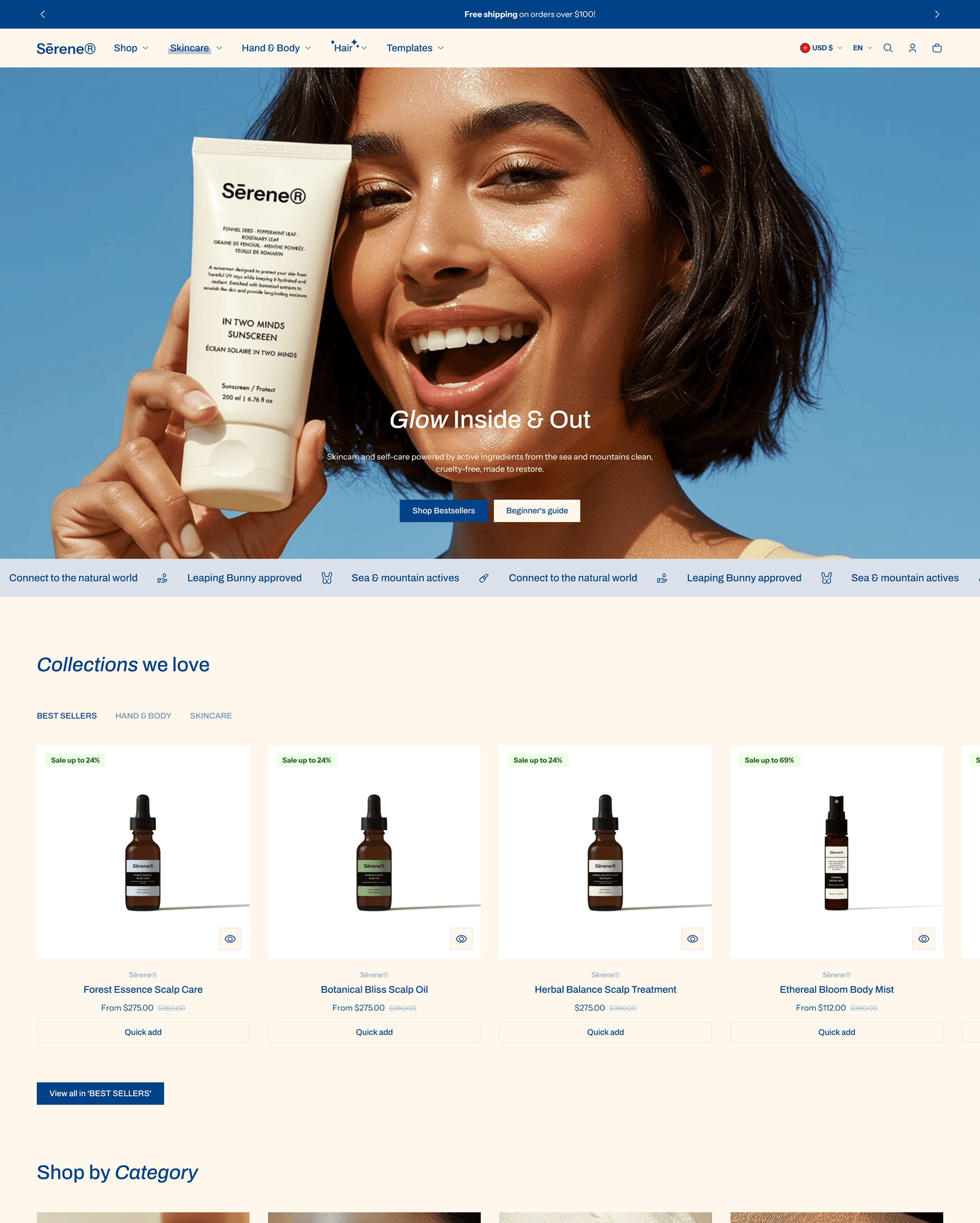 Shine Shopify theme preview