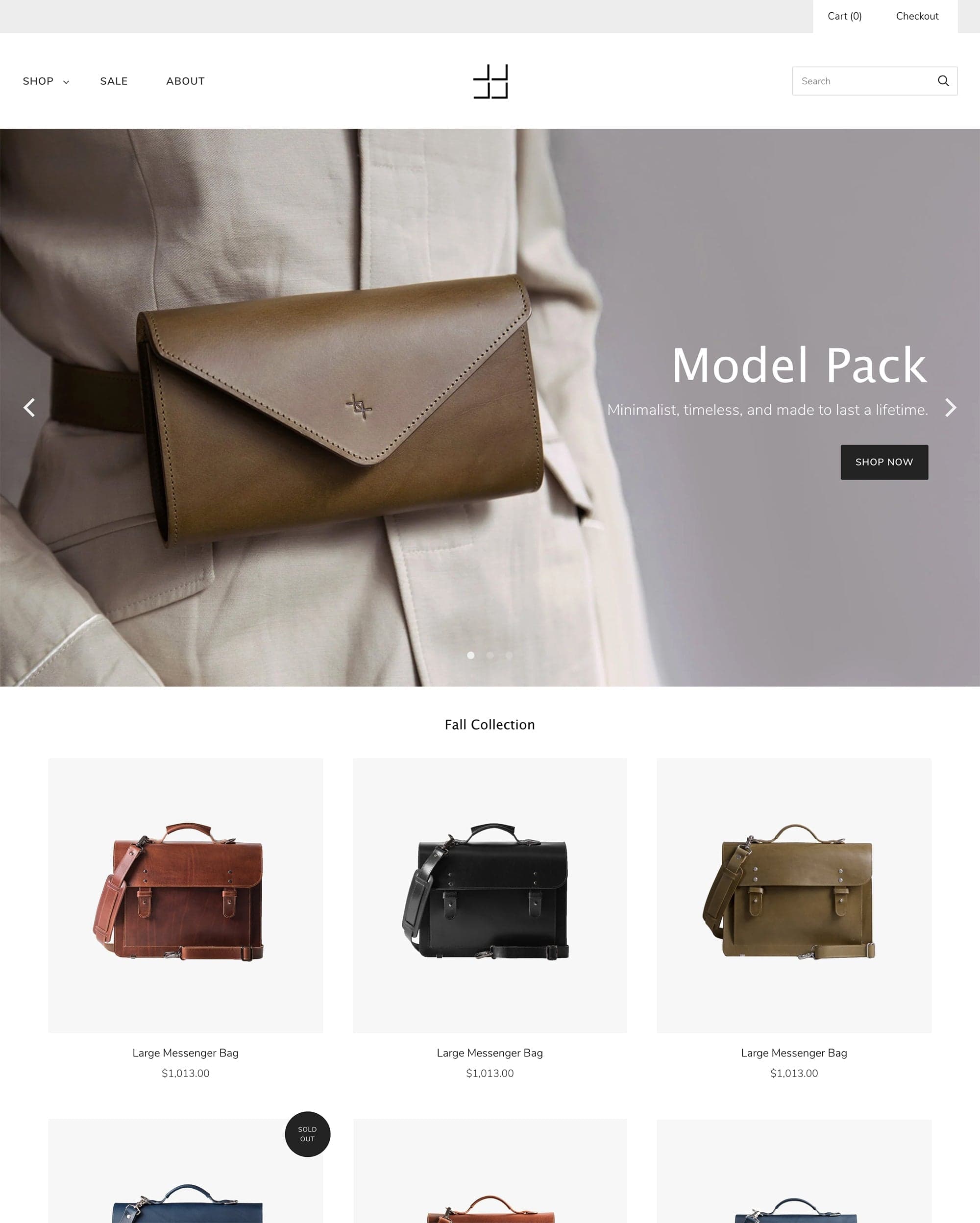Ember preset for Grid Shopify theme