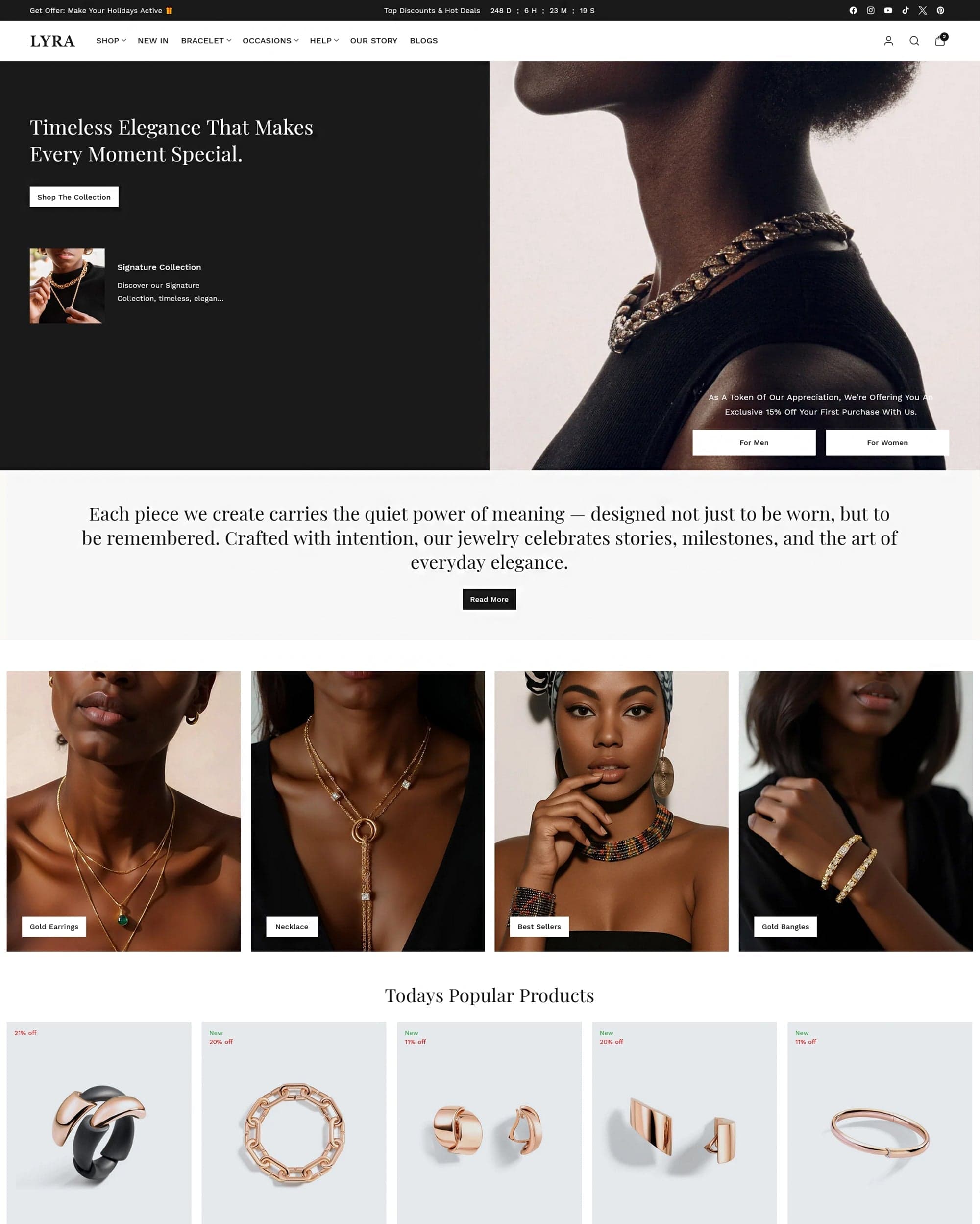 Lyra Shopify theme preview