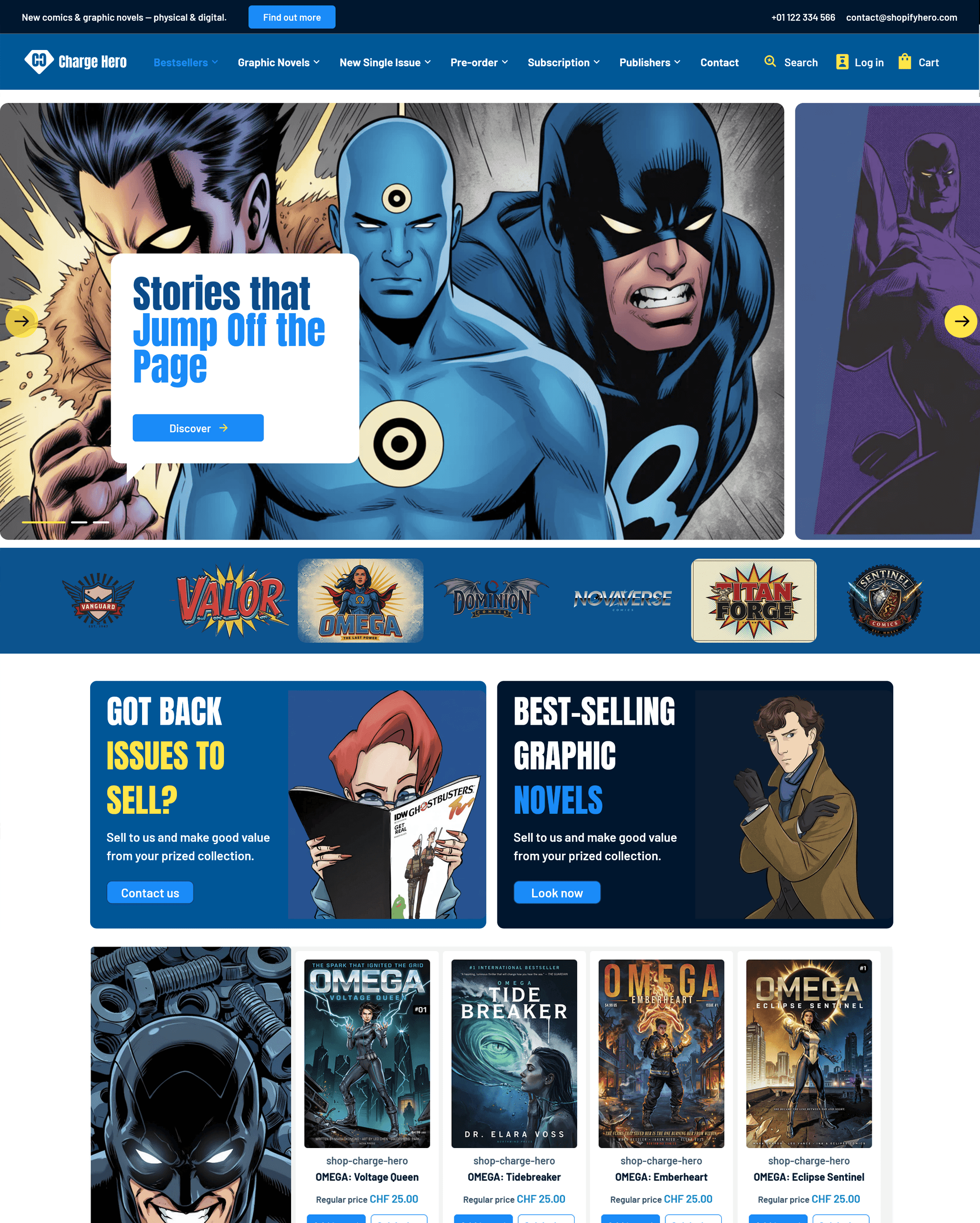 Hero preset for Charge Shopify theme