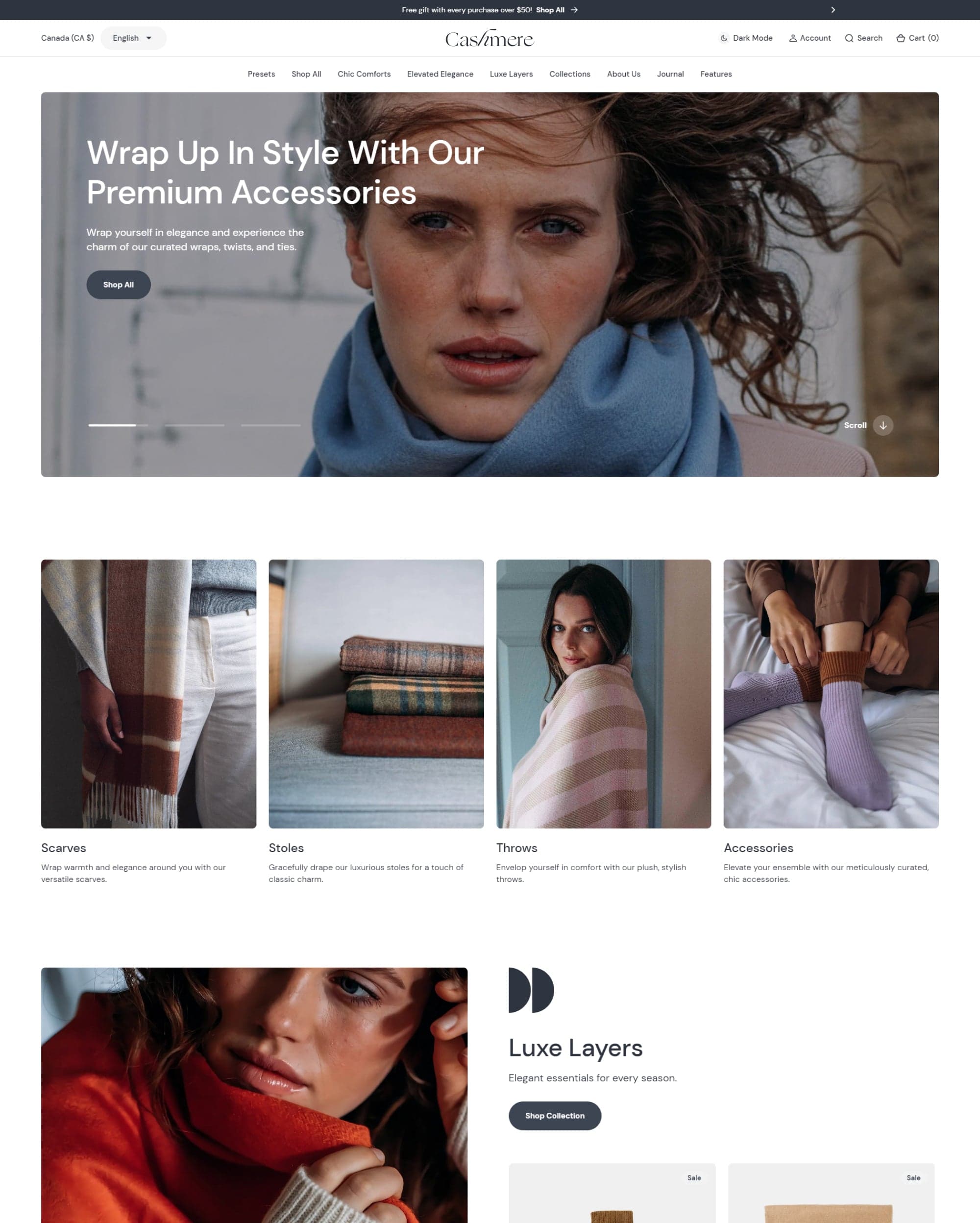 Cashmere preset for Barcelona