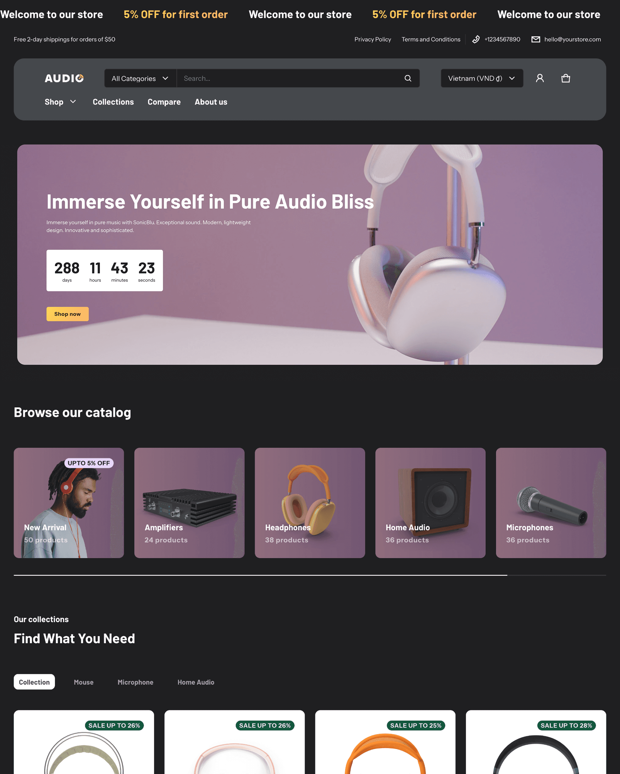 Electro Shopify theme preview