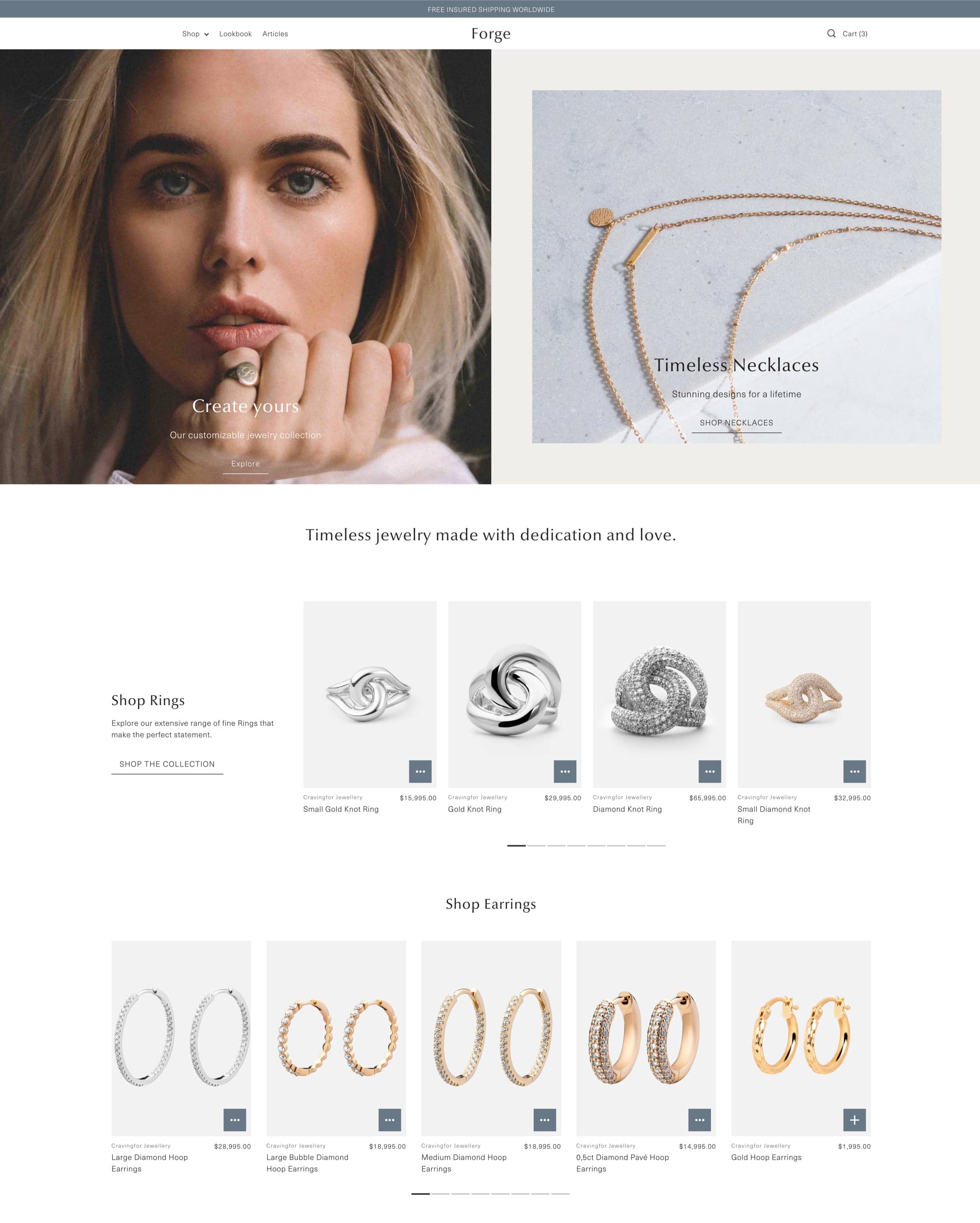 Forge Shopify theme preview