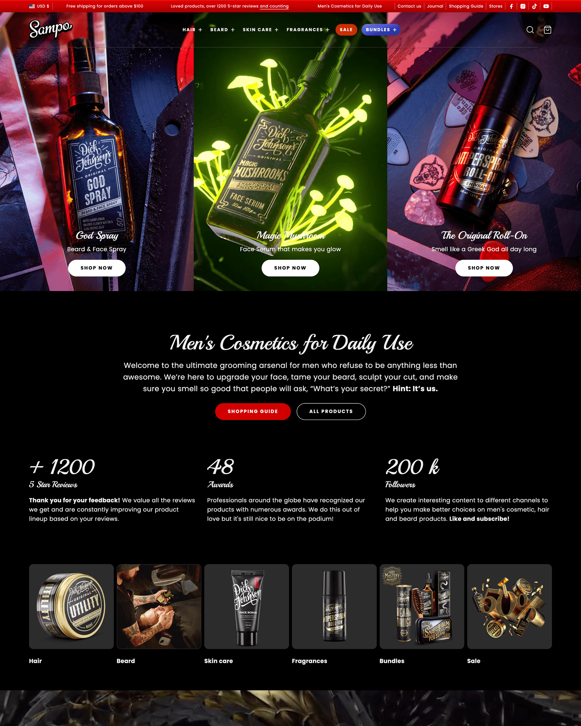 Mighty preset for Sampo Shopify theme