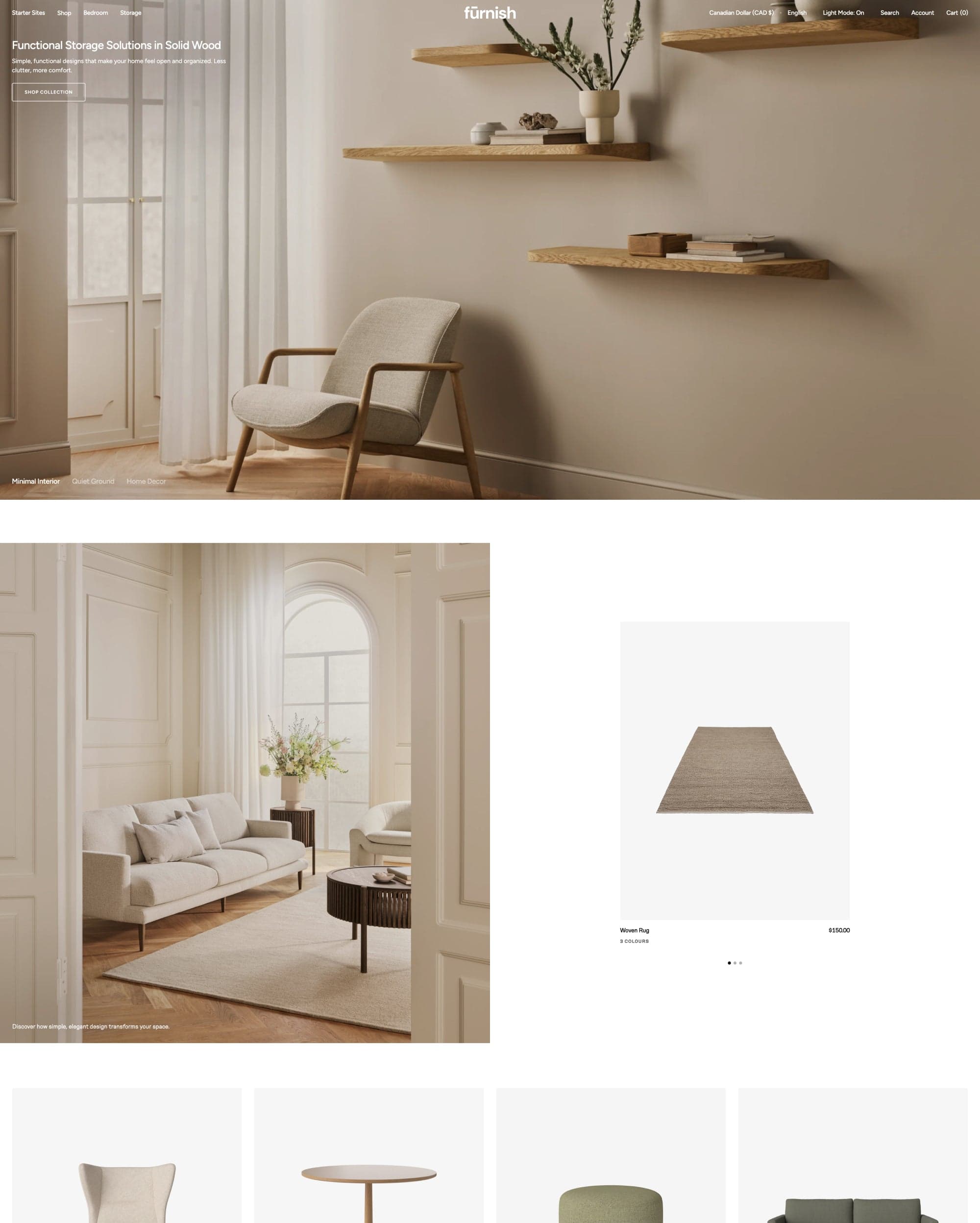 Furnish preset for Madrid Shopify theme