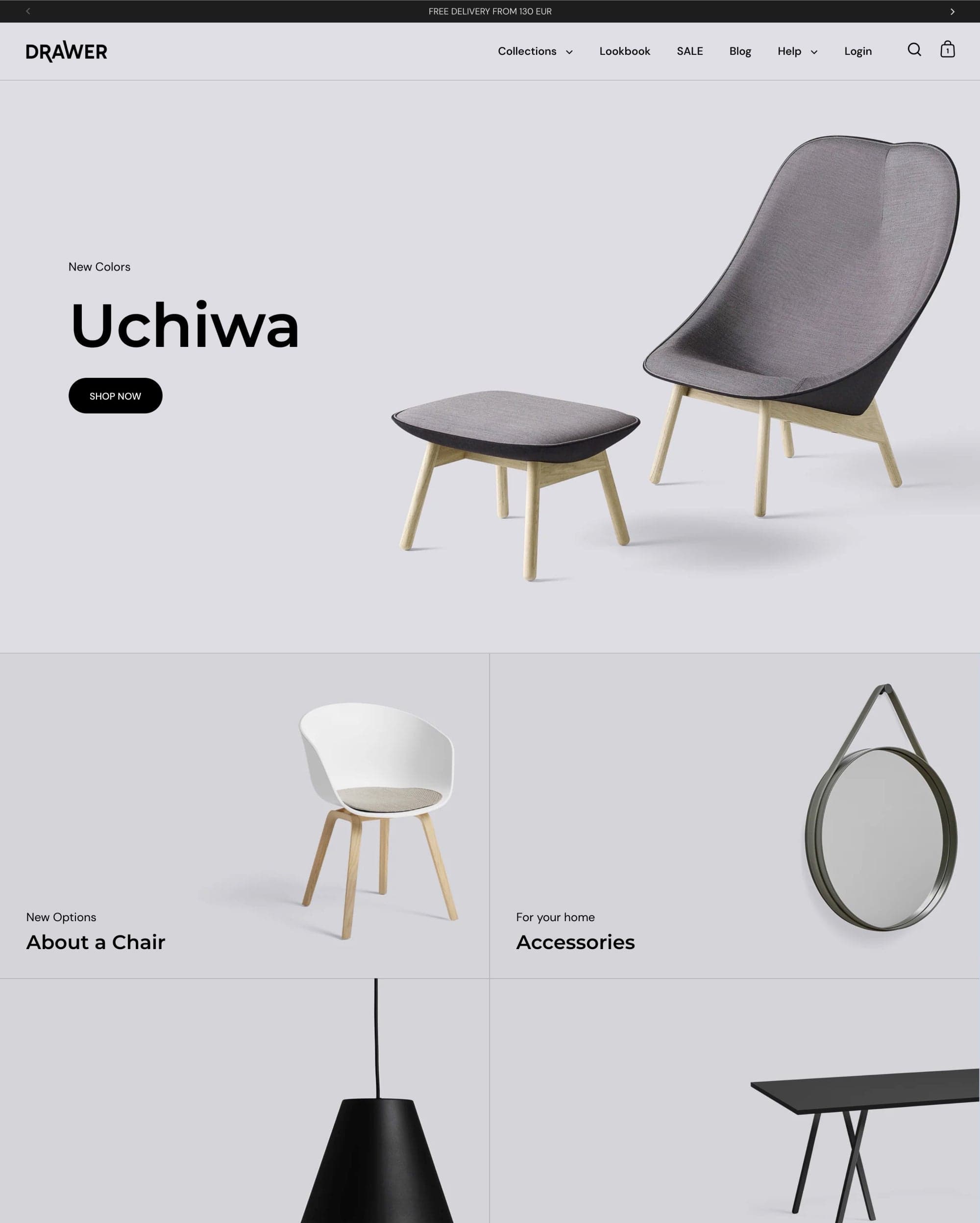 Drawer preset for Split Shopify theme