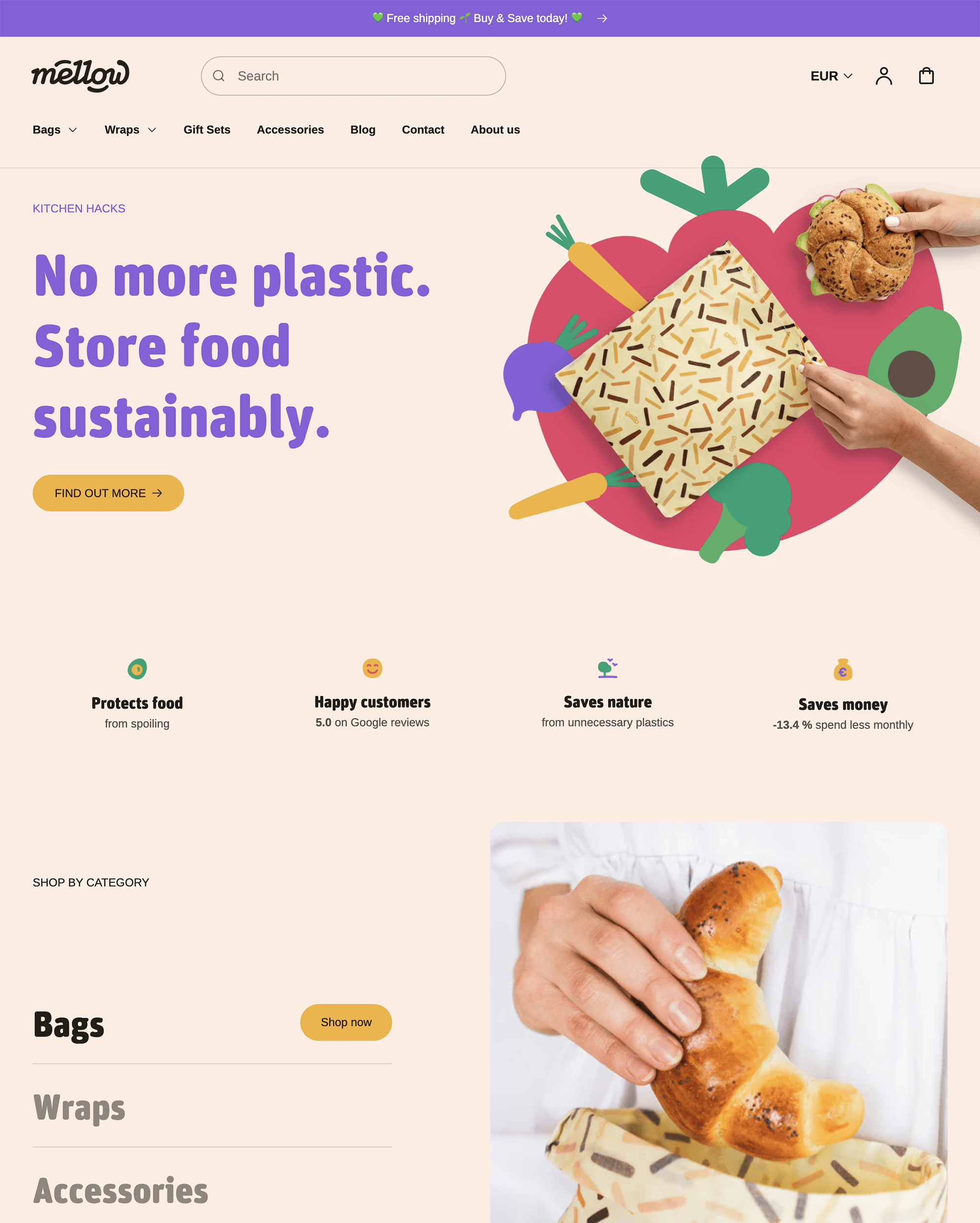 Mellow preset for Polyform Shopify theme