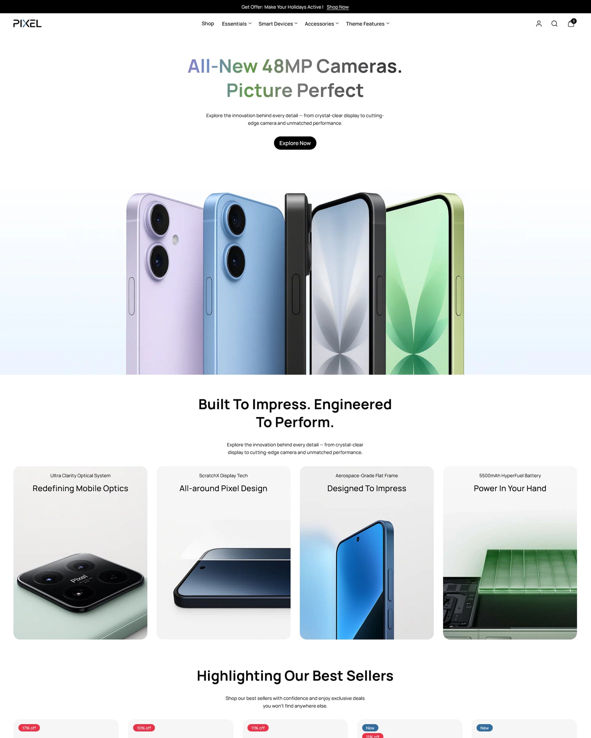 Pixel preset for Lyra Shopify theme