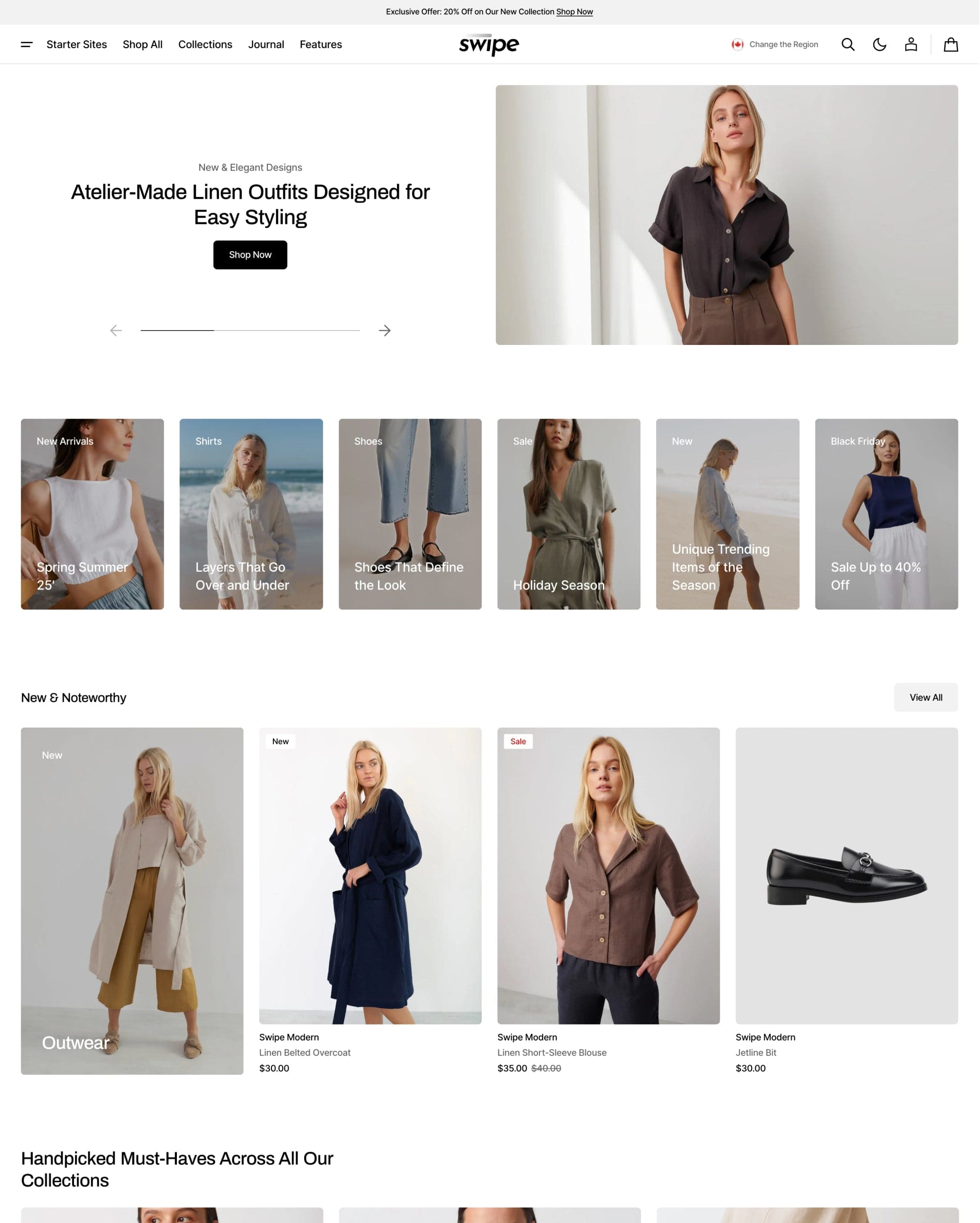 Swipe Shopify theme preview