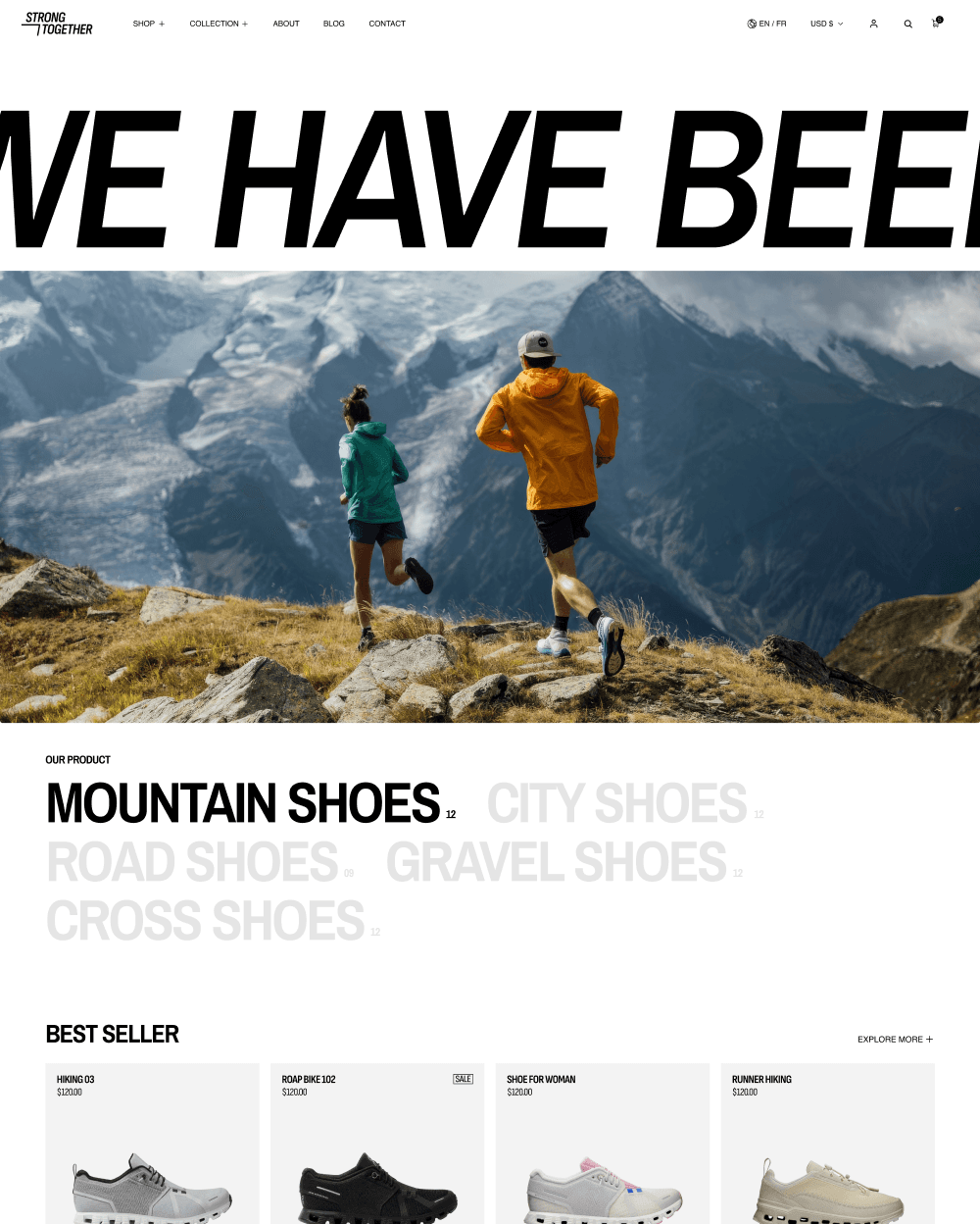 Strong Shopify theme preview