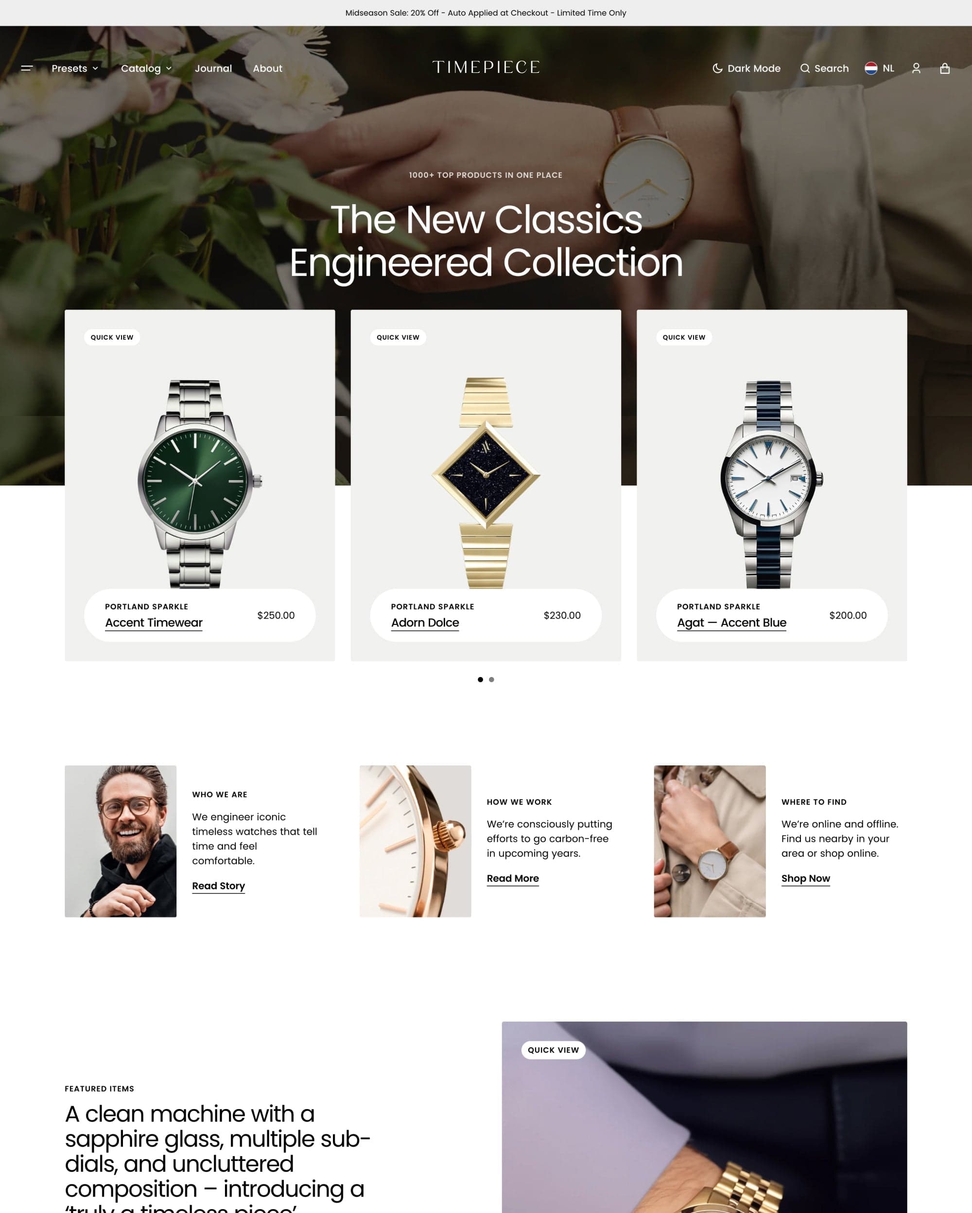 Portland Timepiece preset