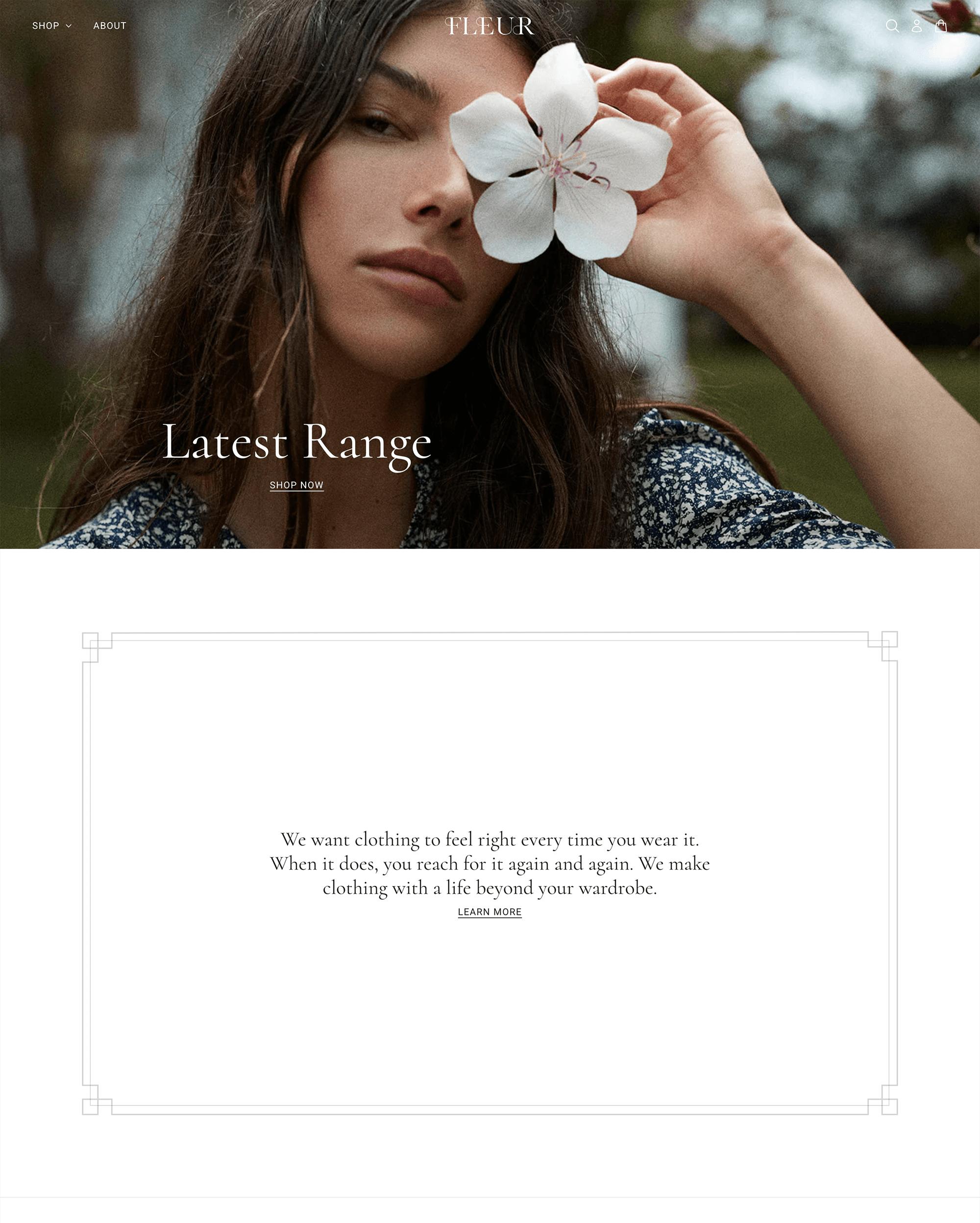 Fleur preset for Beyond Shopify theme
