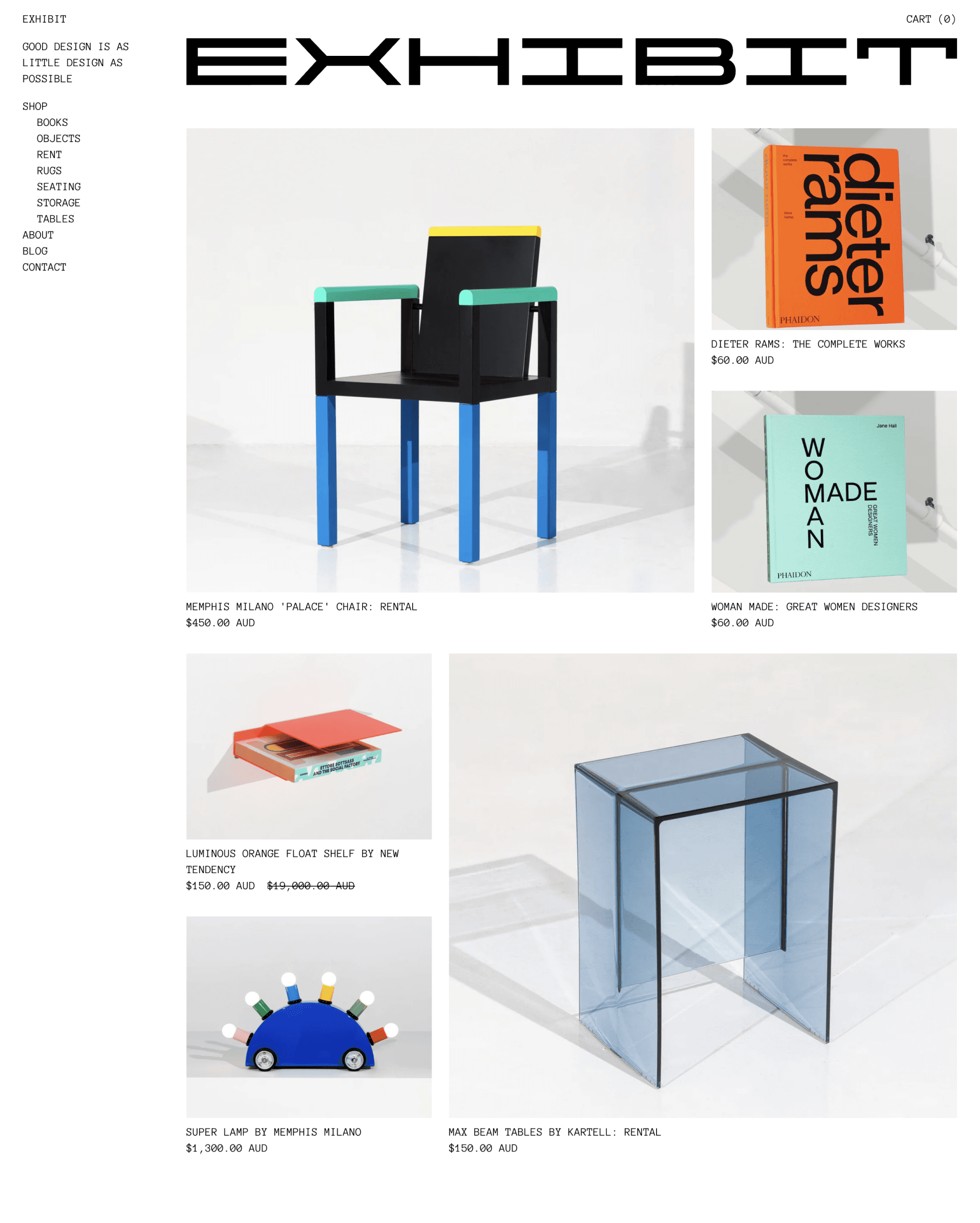 Exhibit Curate preset