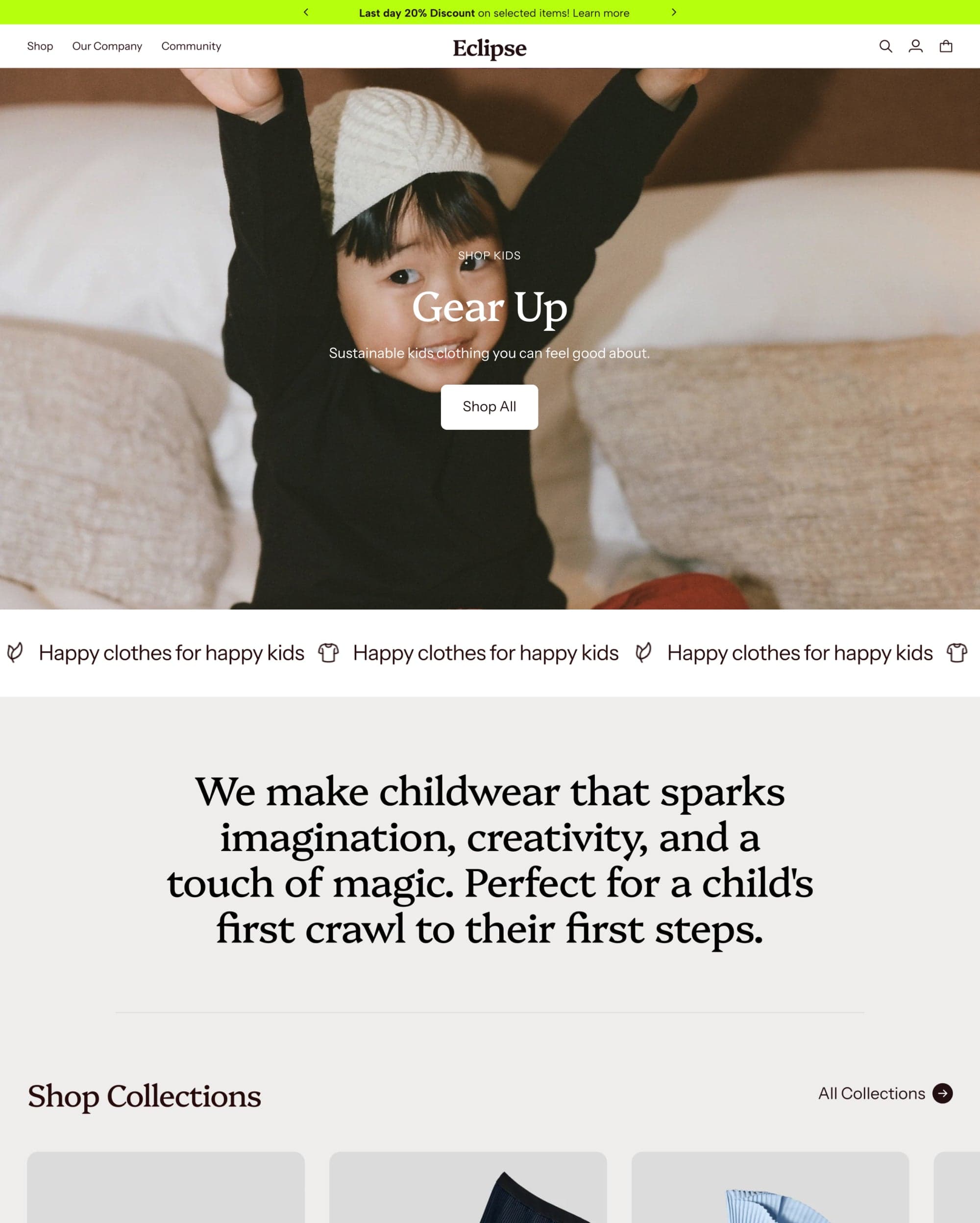Ripple preset for Eclipse Shopify theme