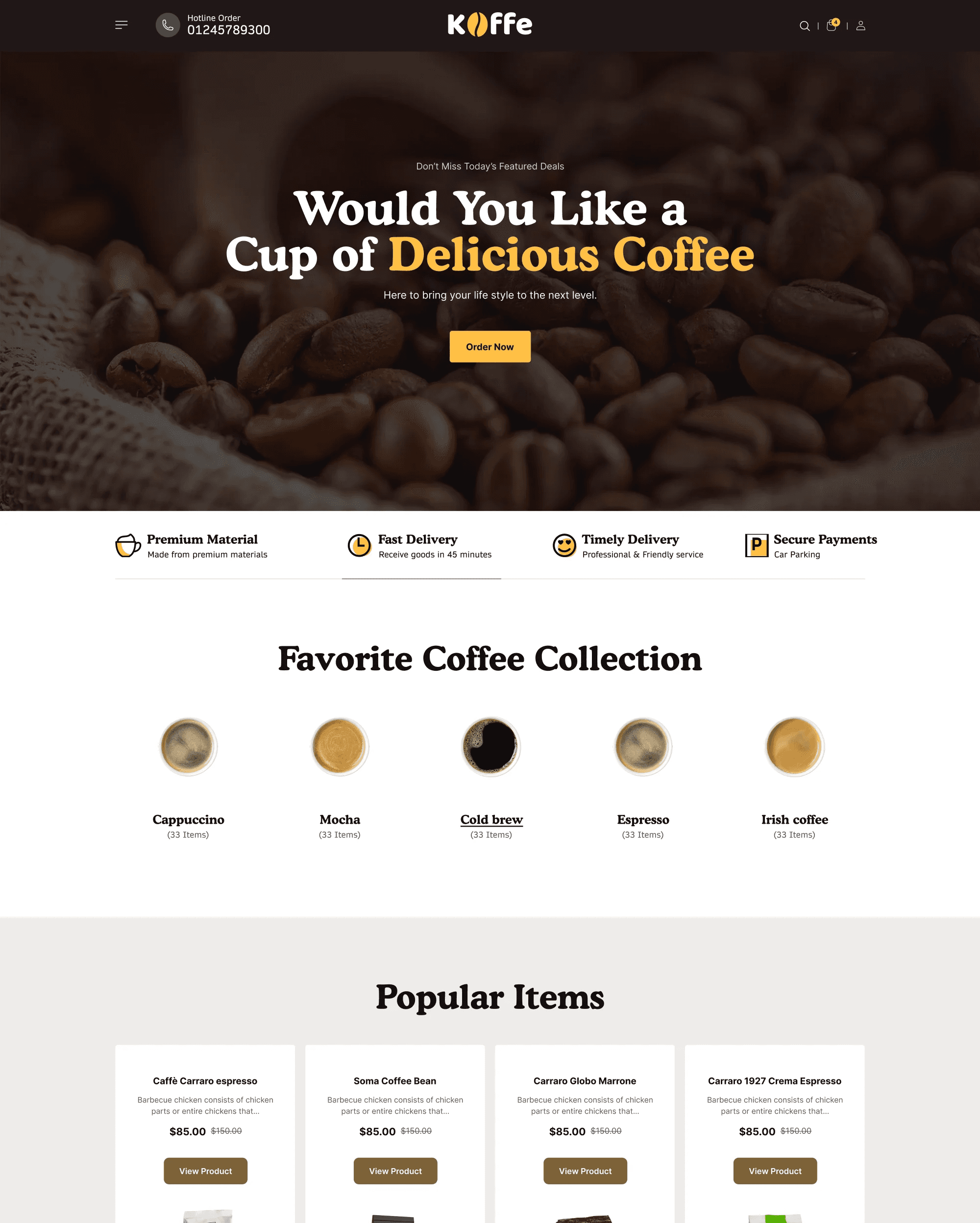 Koffe preset for Pesto