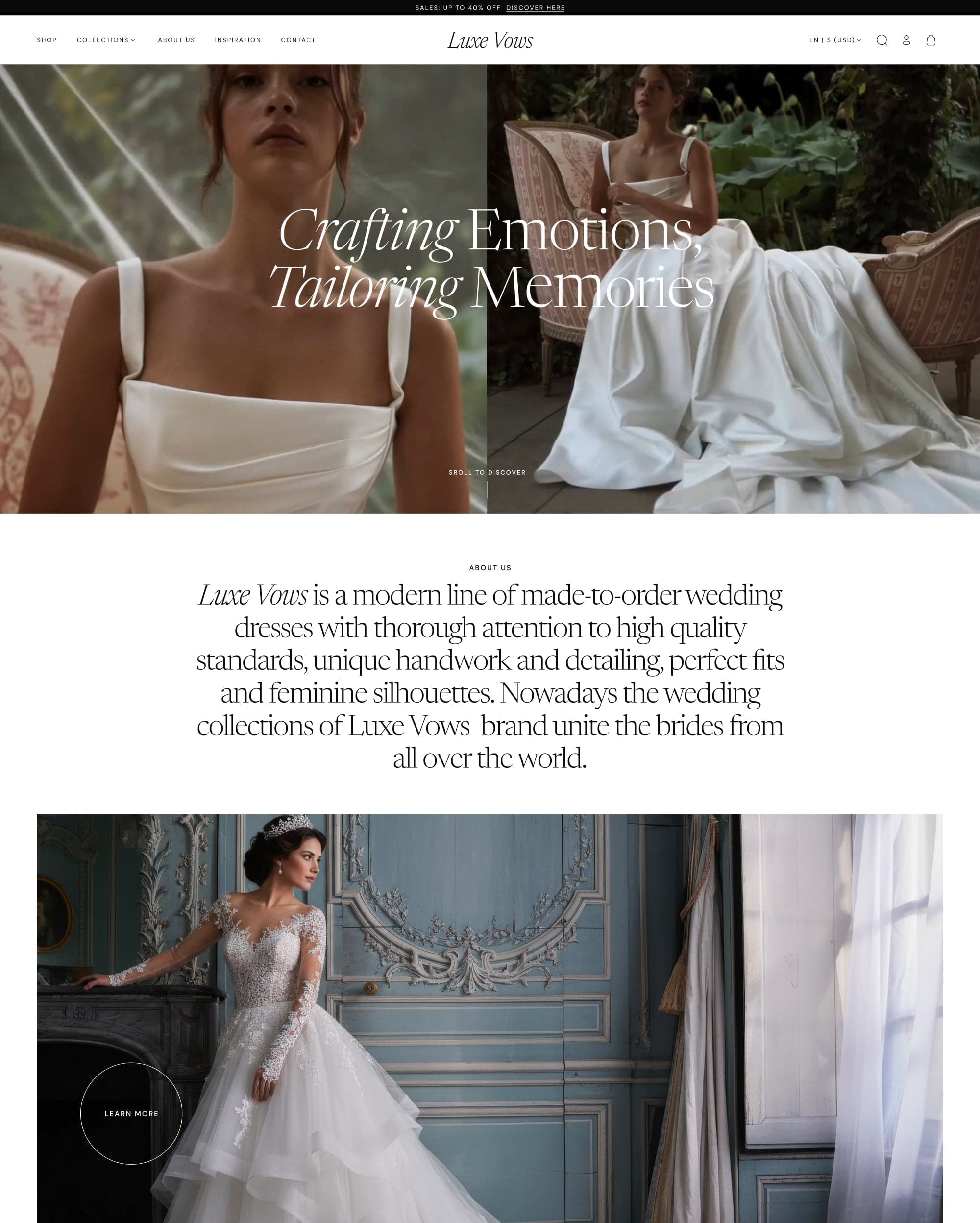 Vows Shopify theme screenshot