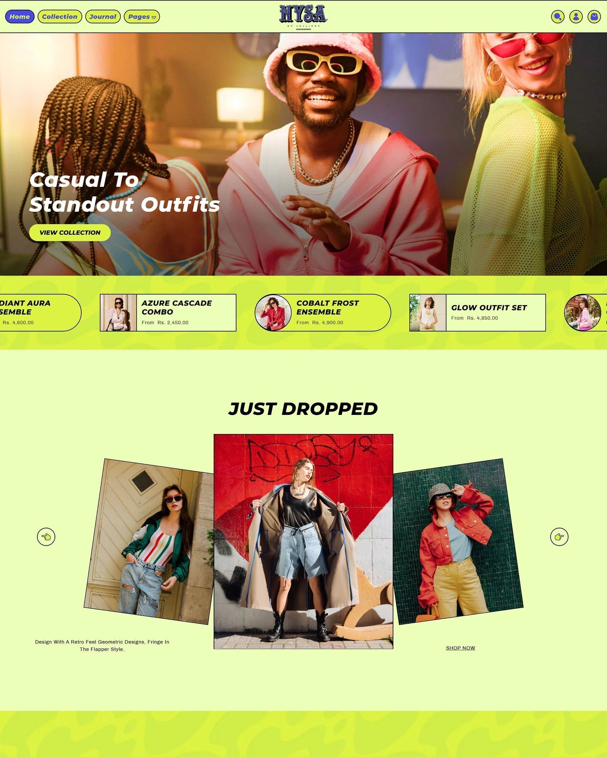 Nysa preset for Lollipop Shopify theme
