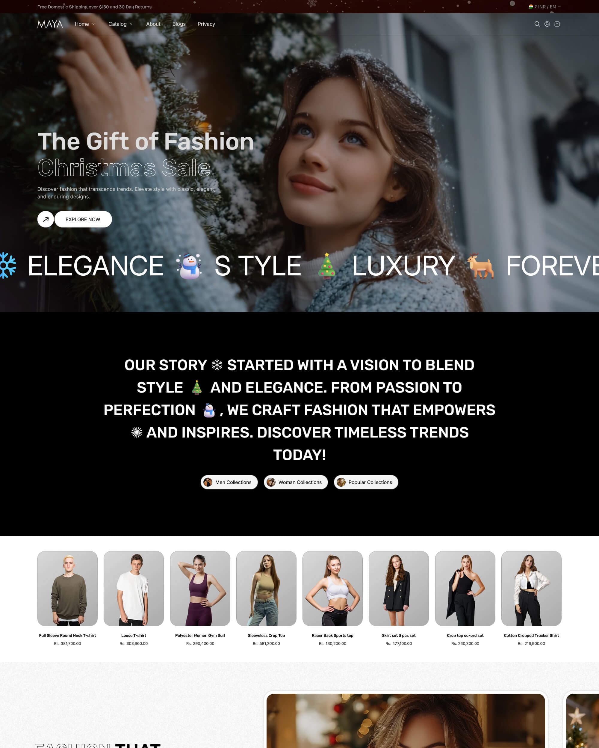 Maya Shopify theme preview