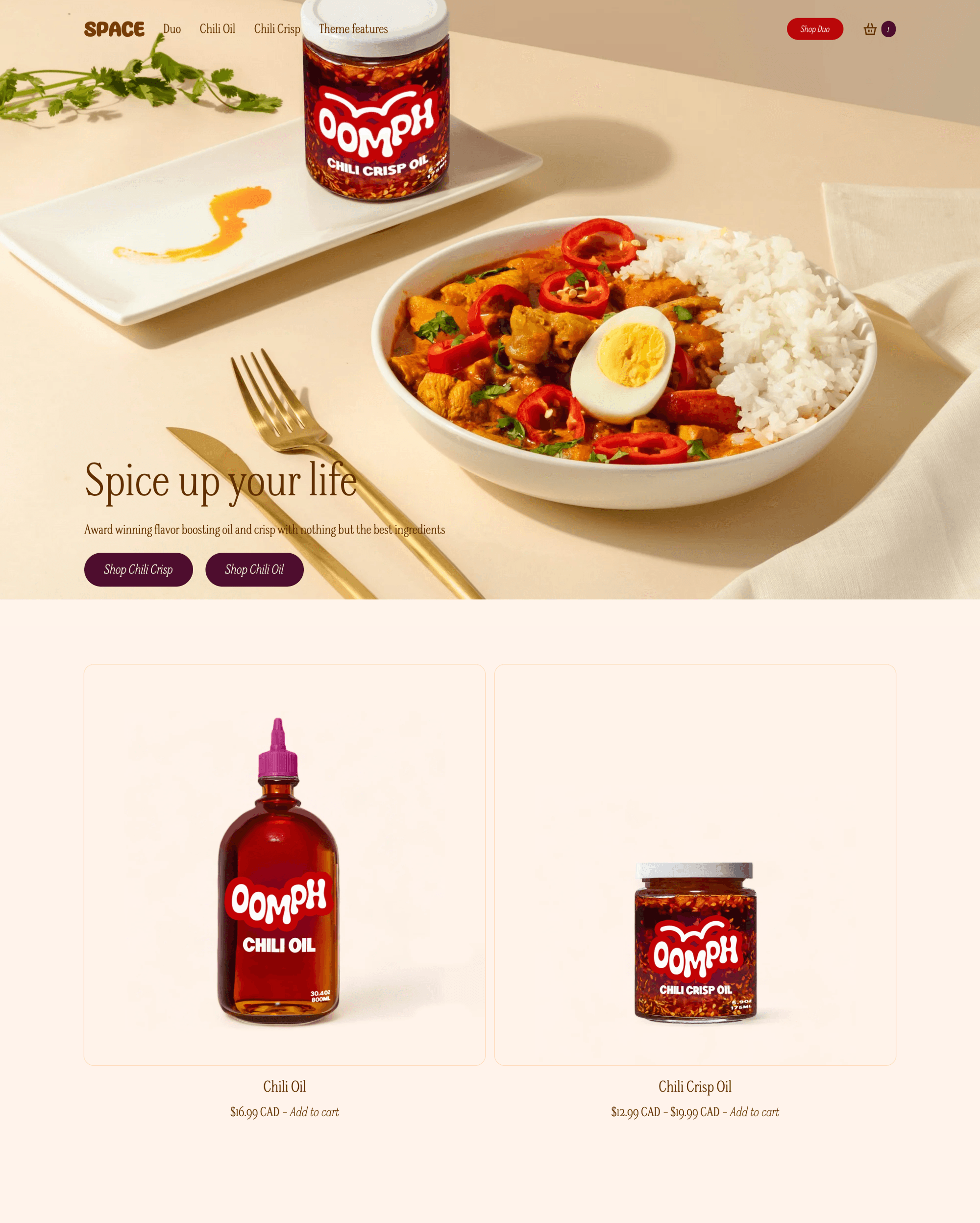 Space Spice preset