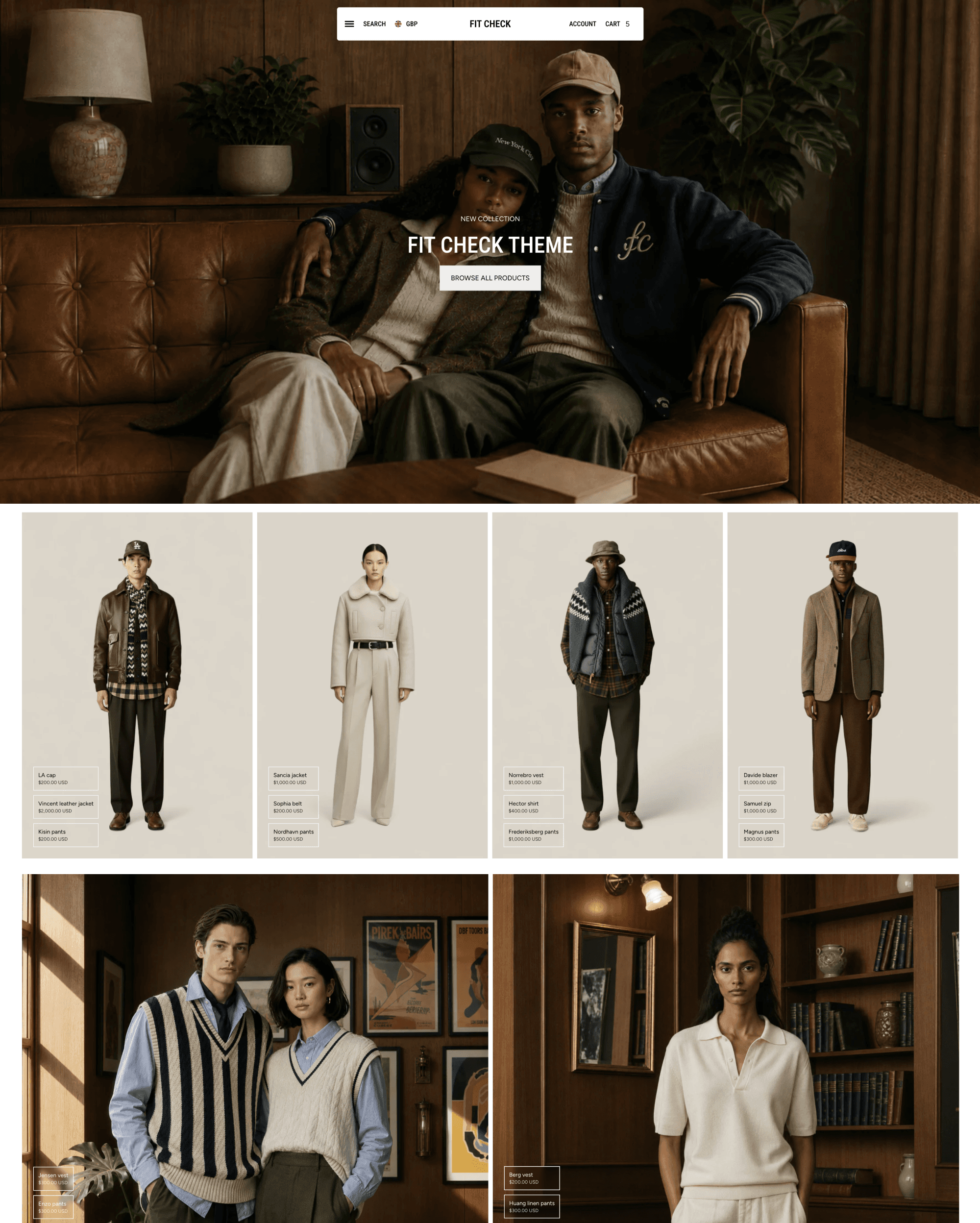 Fit Check Shopify theme screenshot