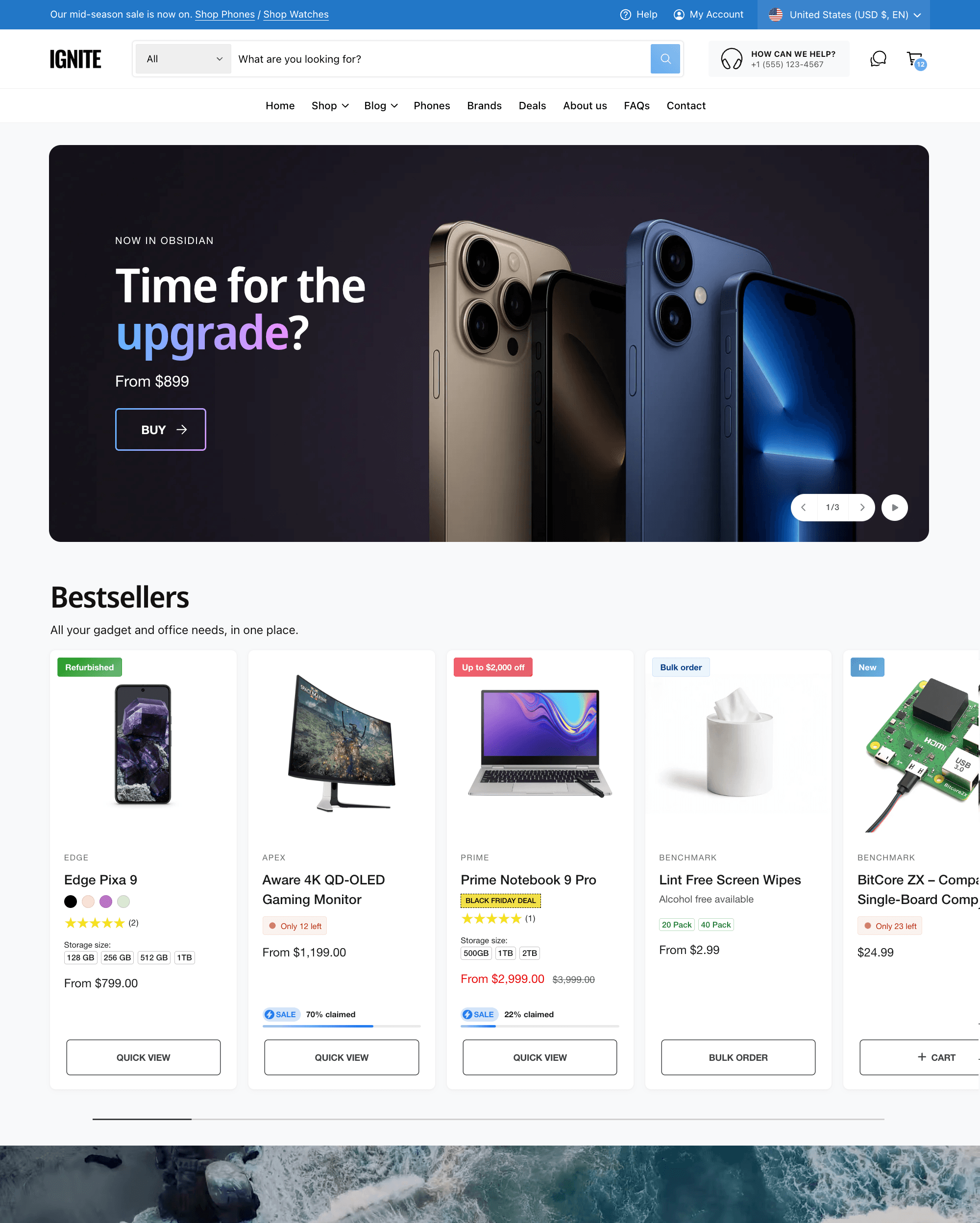 Ignite Shopify theme preview