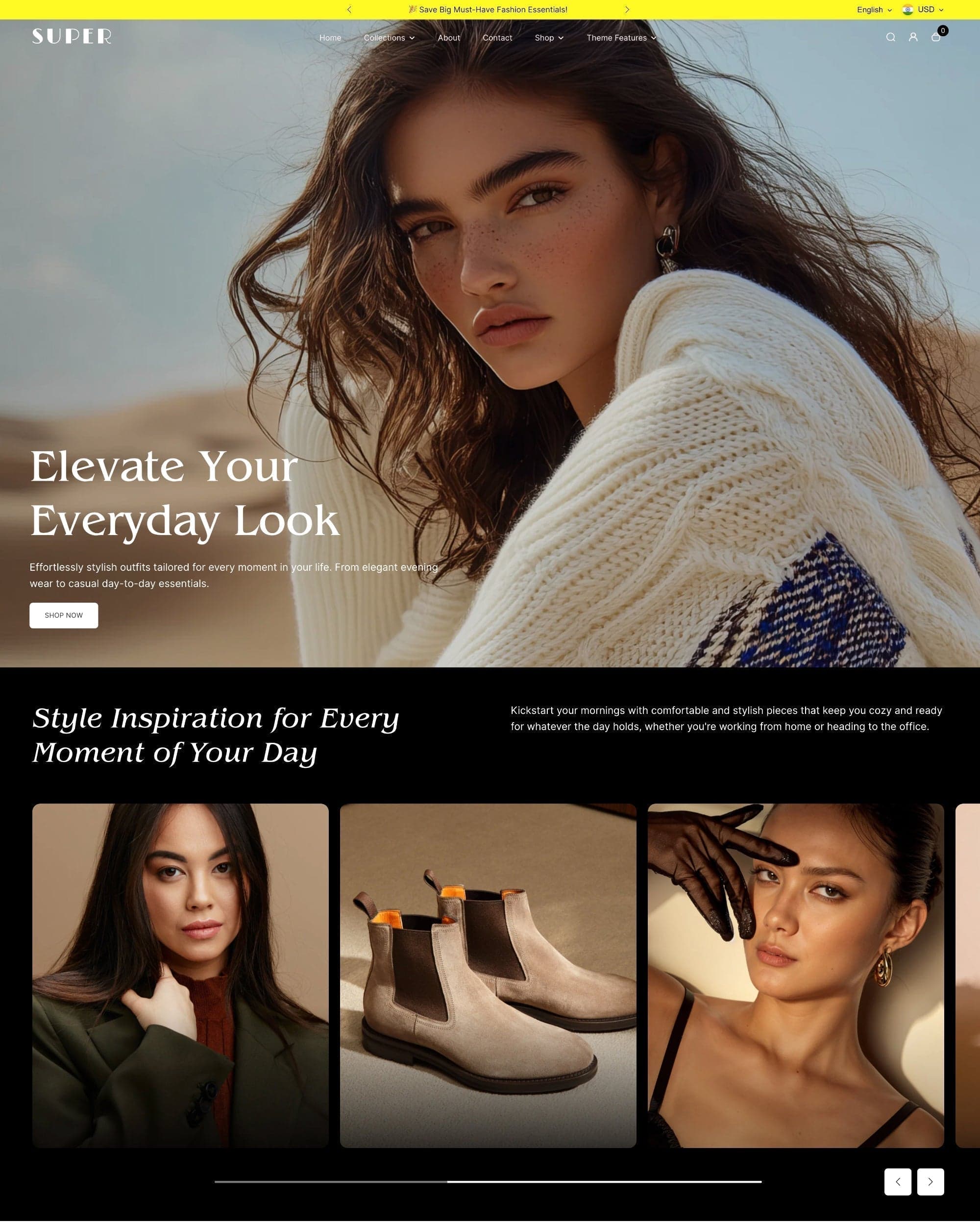 Desert Shopify theme preview