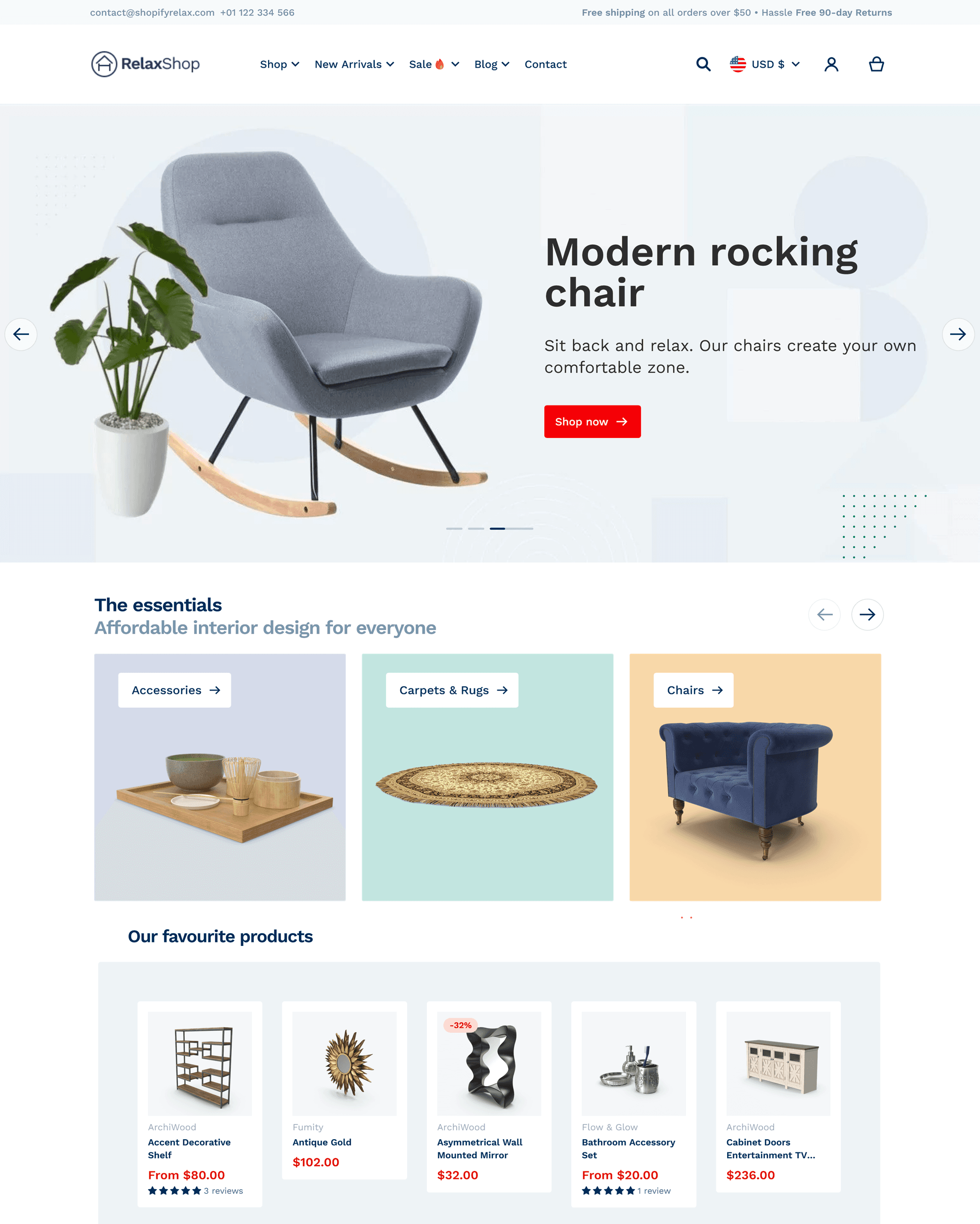 Relax Shopify theme preview