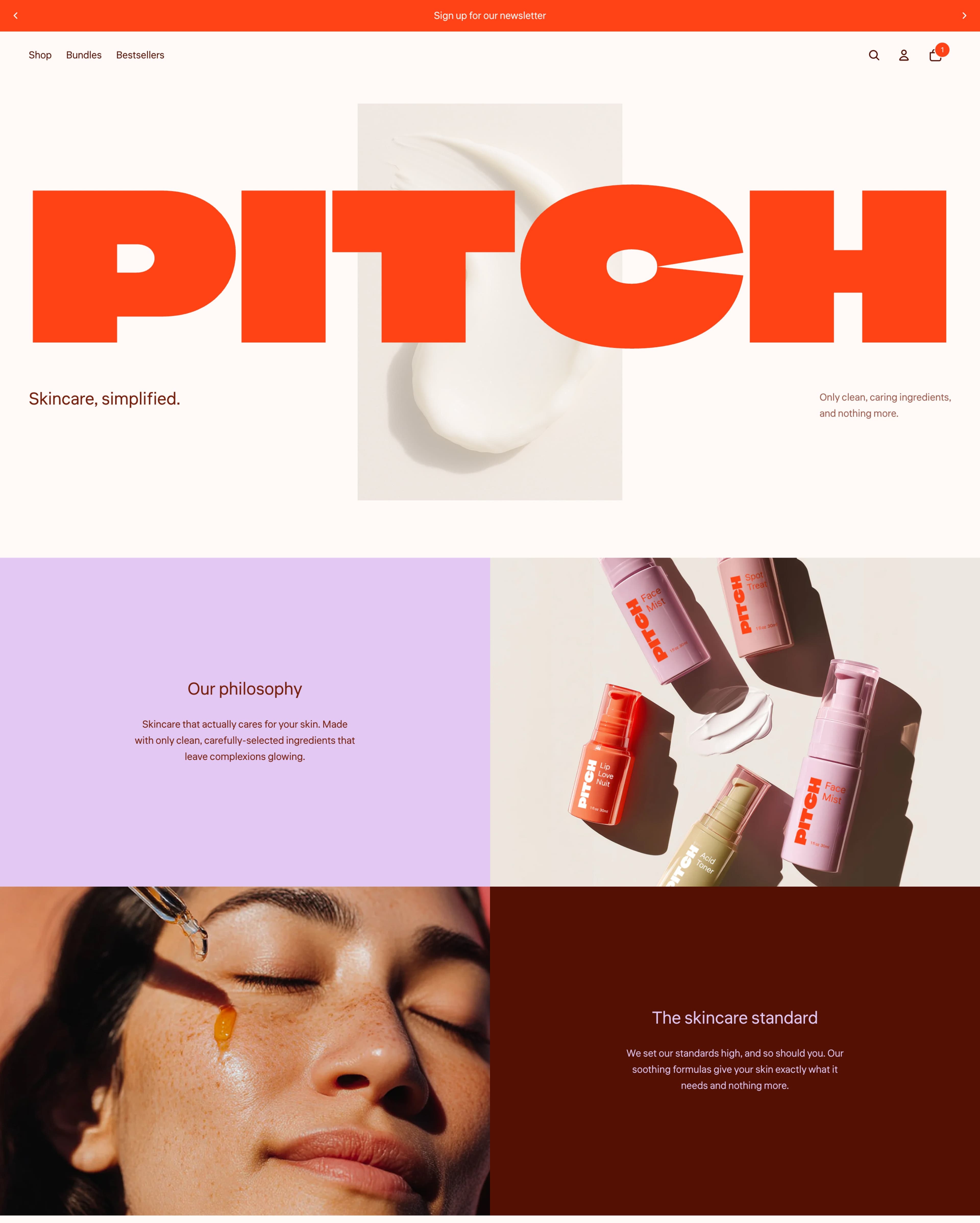 Pitch Shopify theme preview