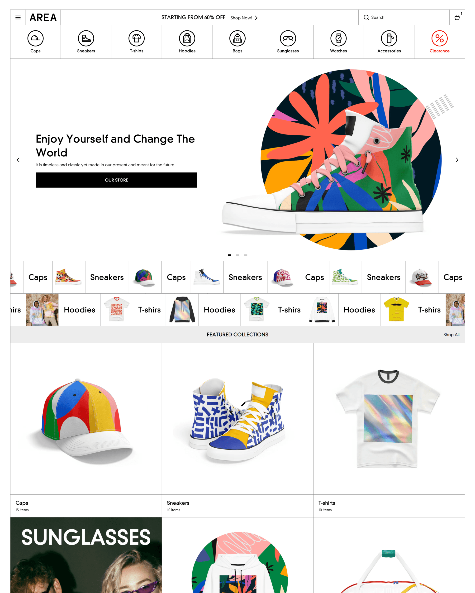 Area Shopify theme preview