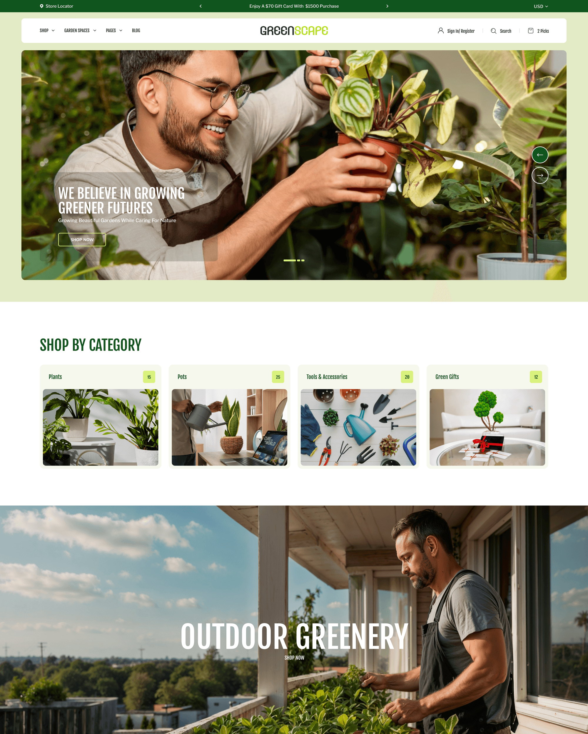 Renovate Greenscape preset