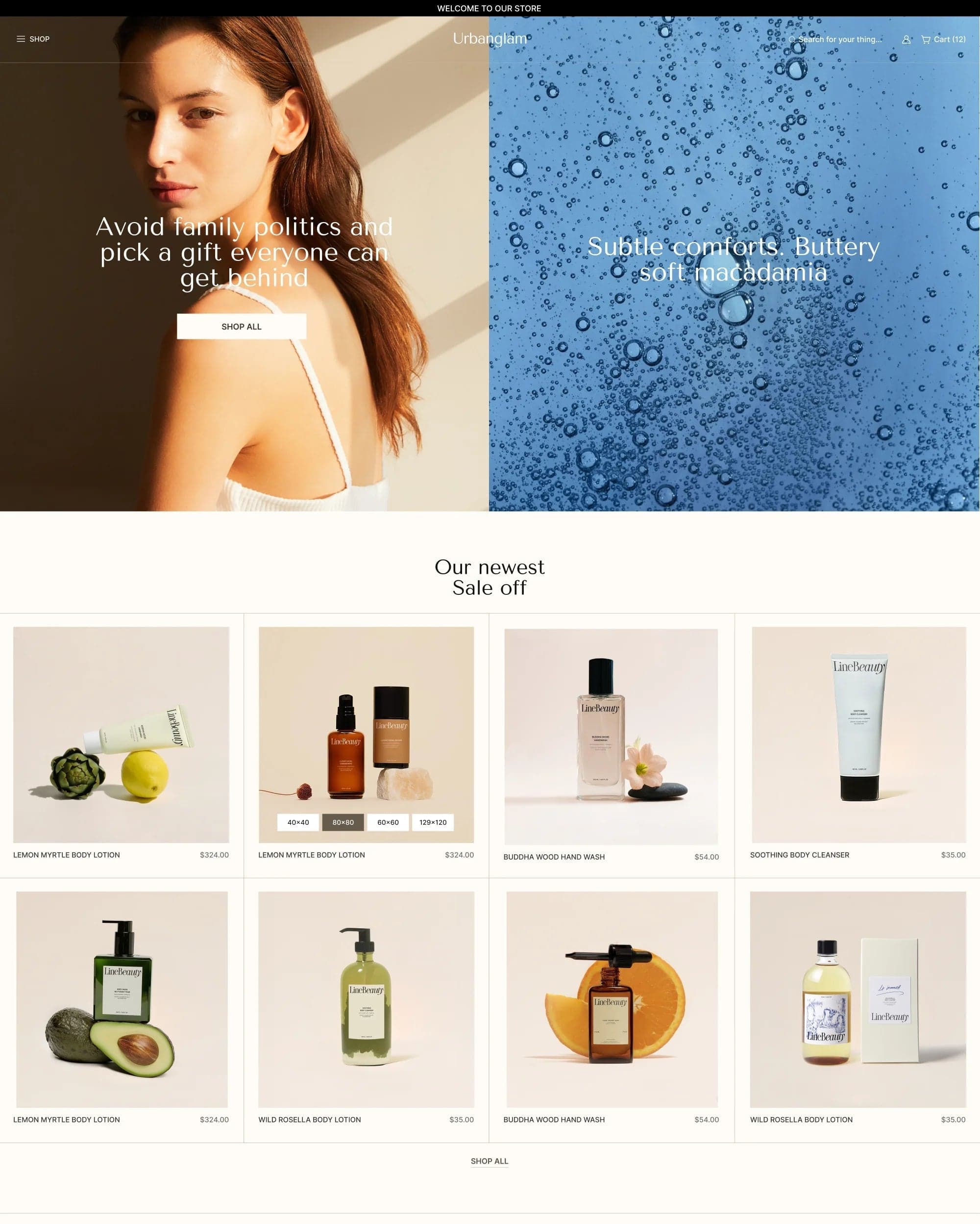 Line Shopify theme preview