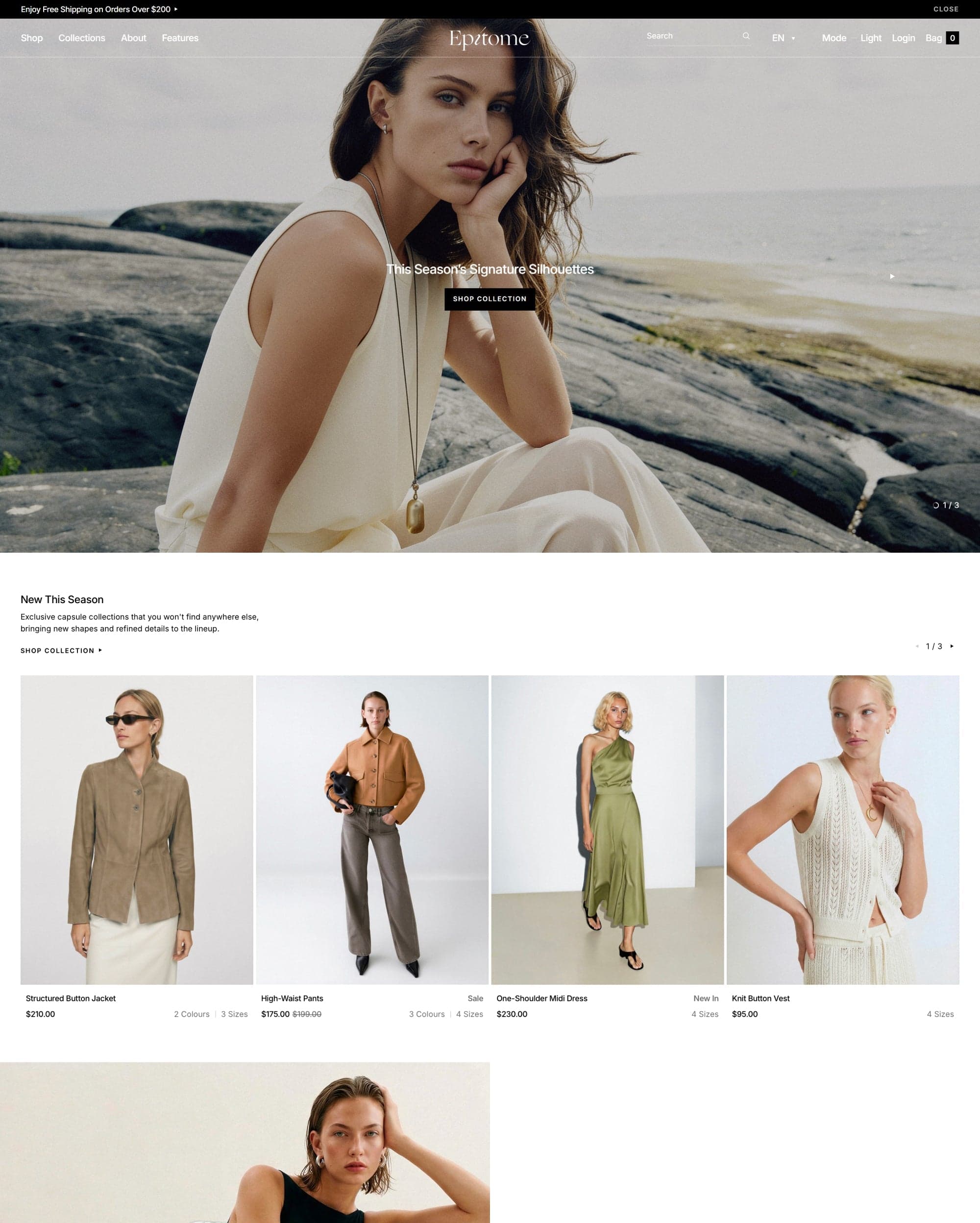 Epitome Shopify theme screenshot