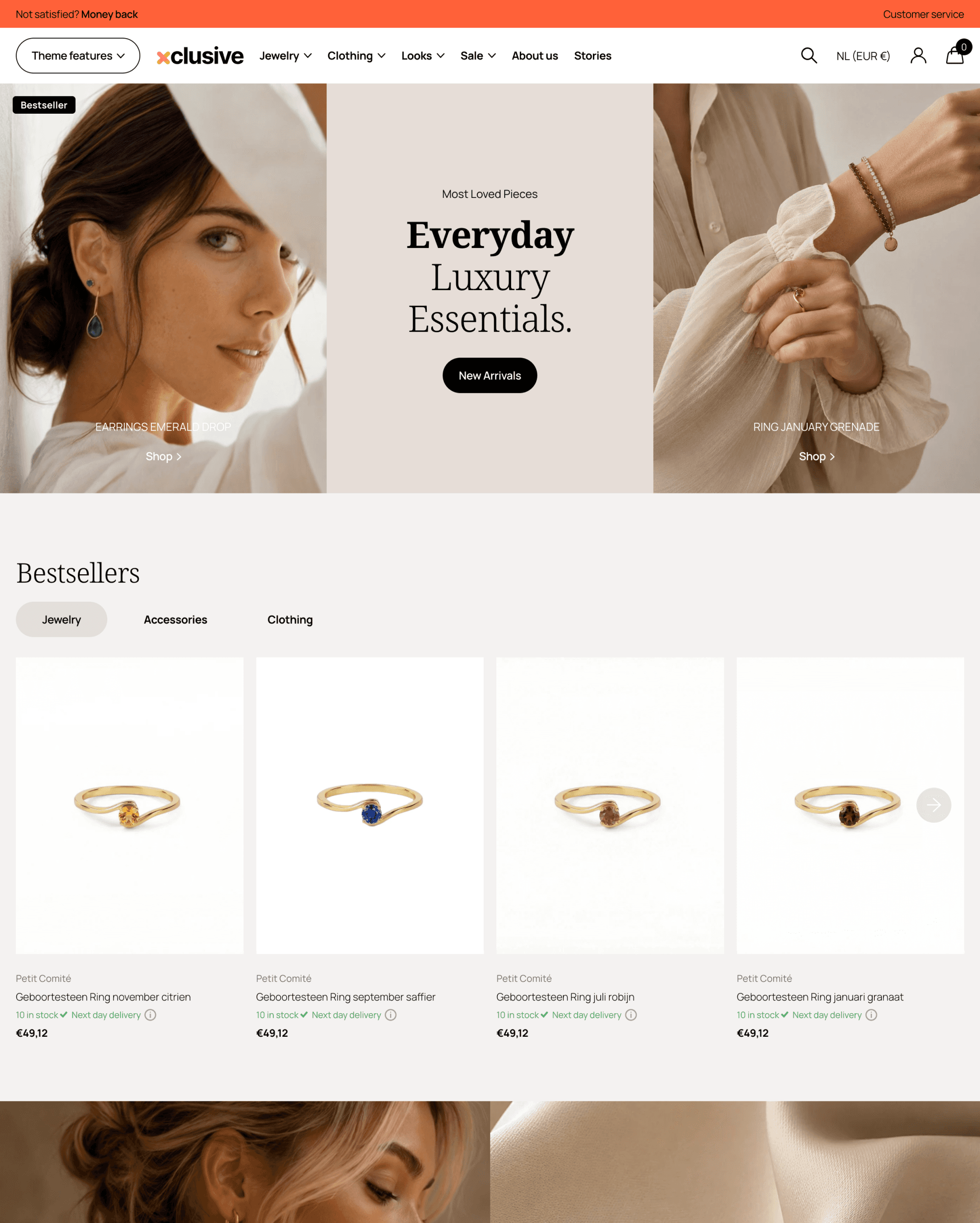 Xclusive Shopify theme preview
