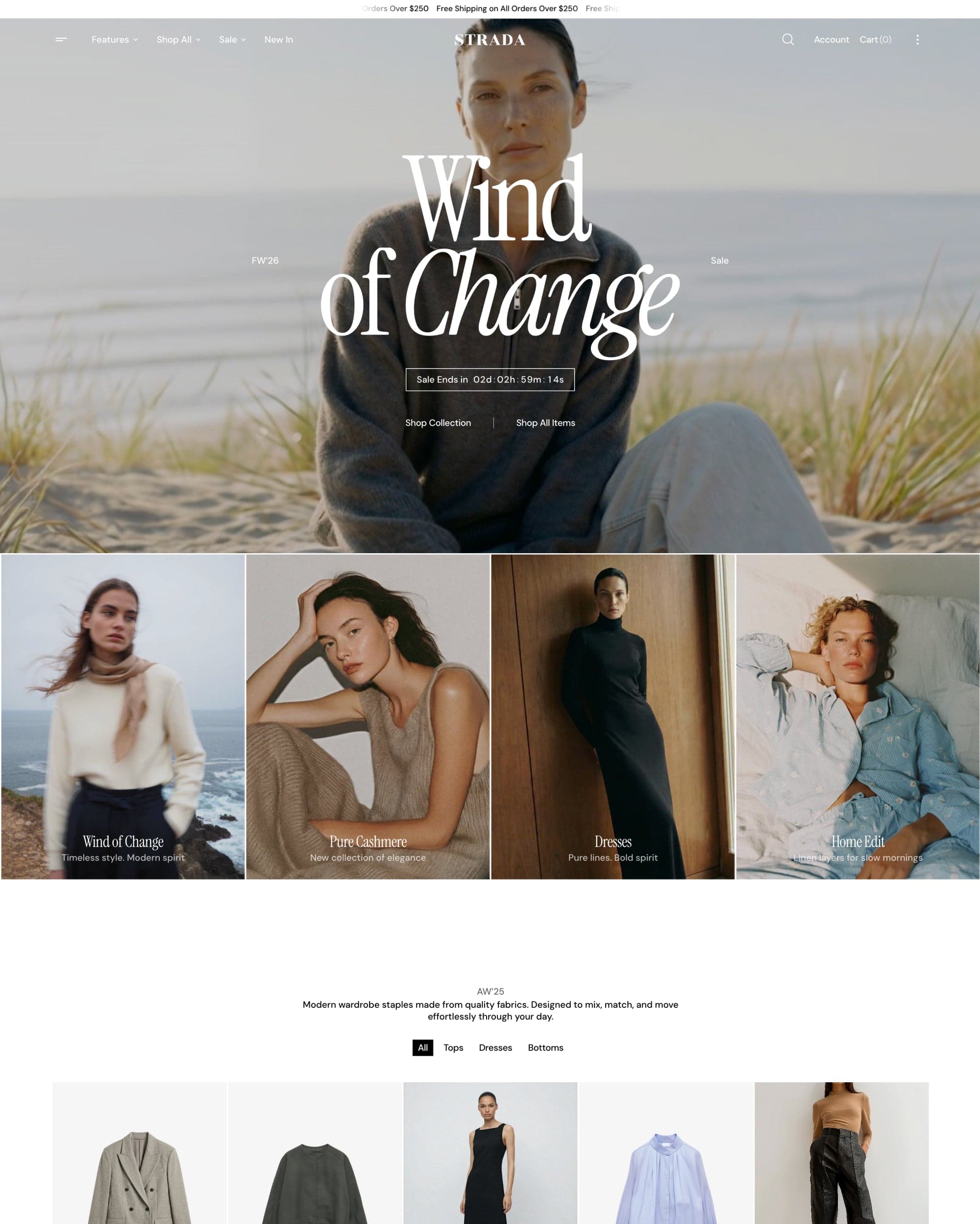 Strada Shopify theme screenshot