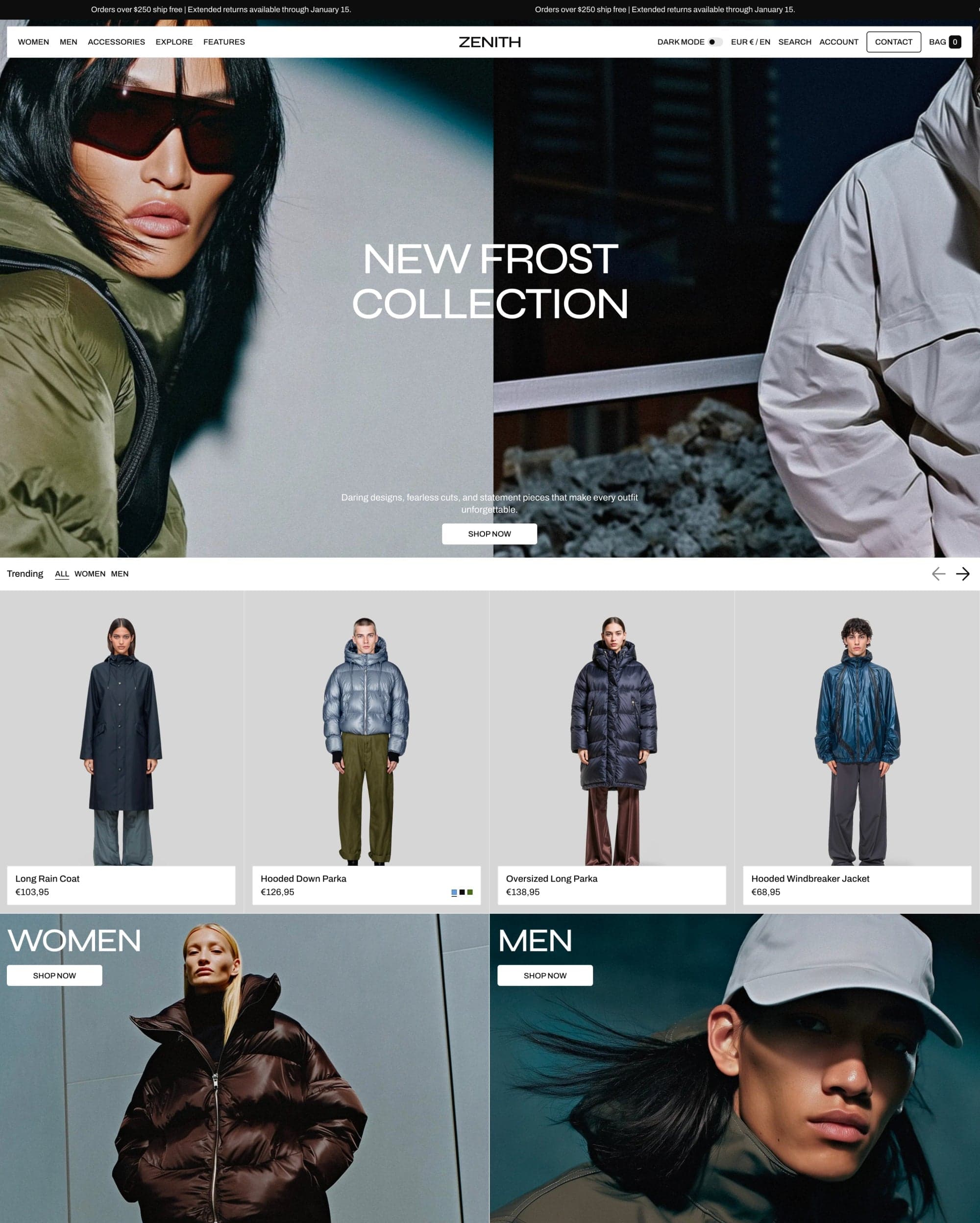 Zenith Shopify theme preview