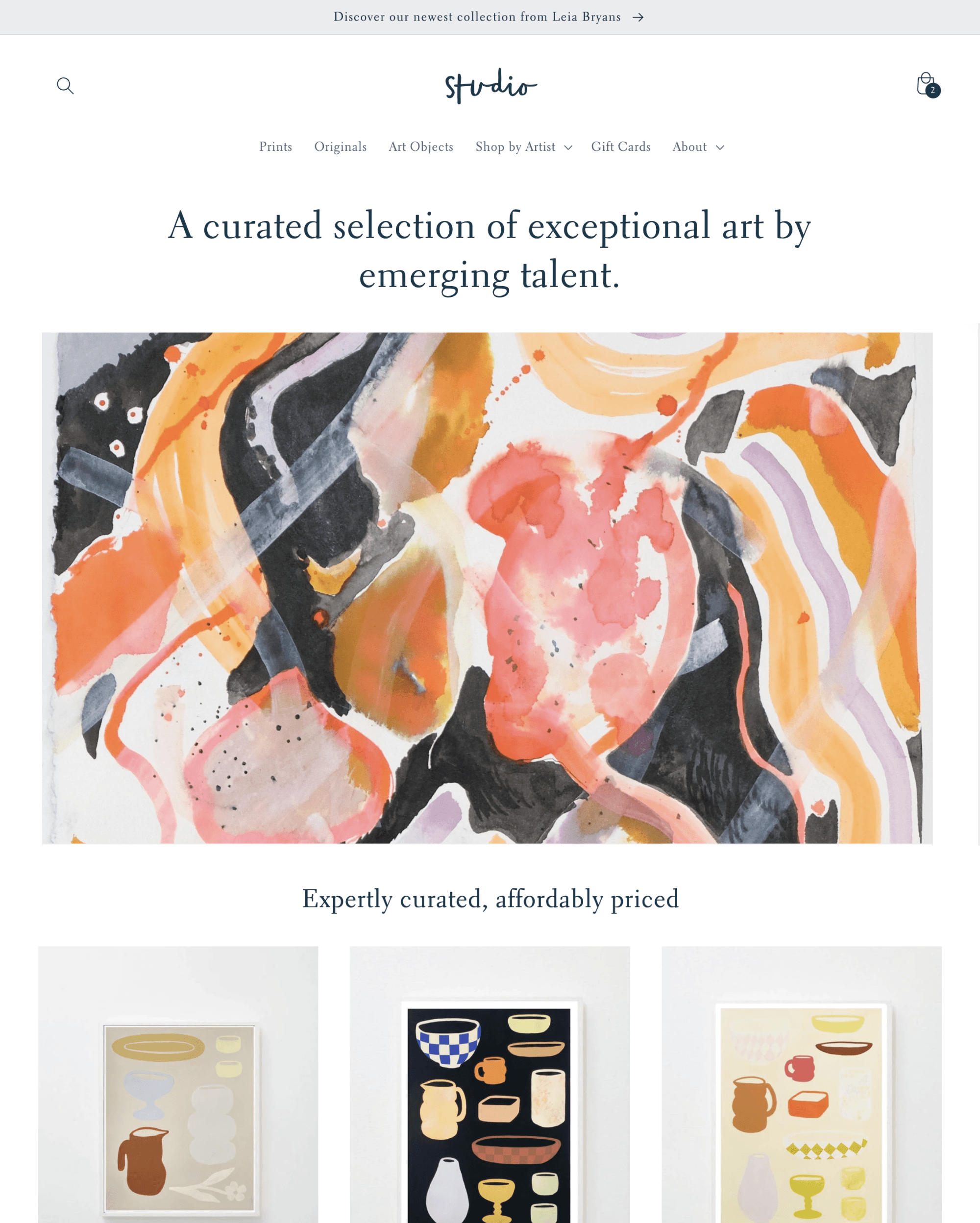 Studio Shopify theme preview